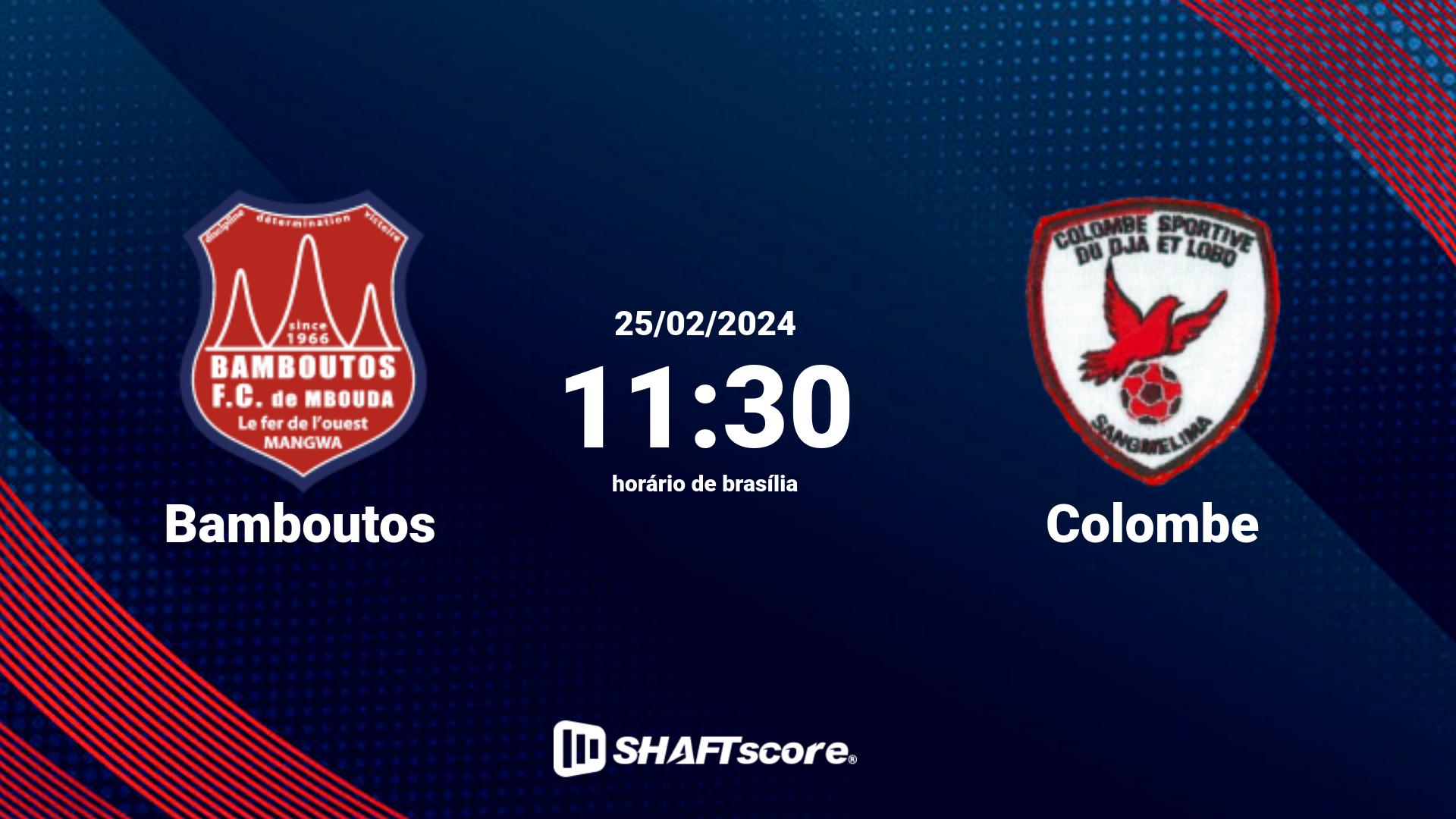 Estatísticas do jogo Bamboutos vs Colombe 25.02 11:30