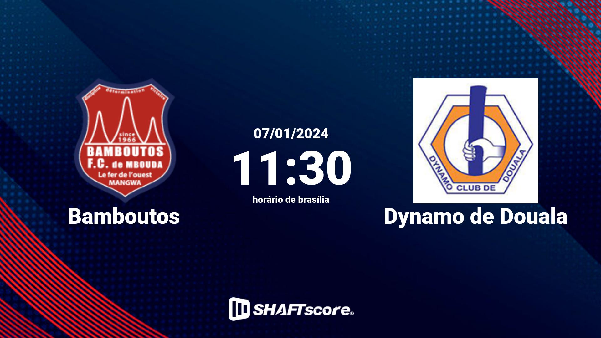 Estatísticas do jogo Bamboutos vs Dynamo de Douala 07.01 11:30