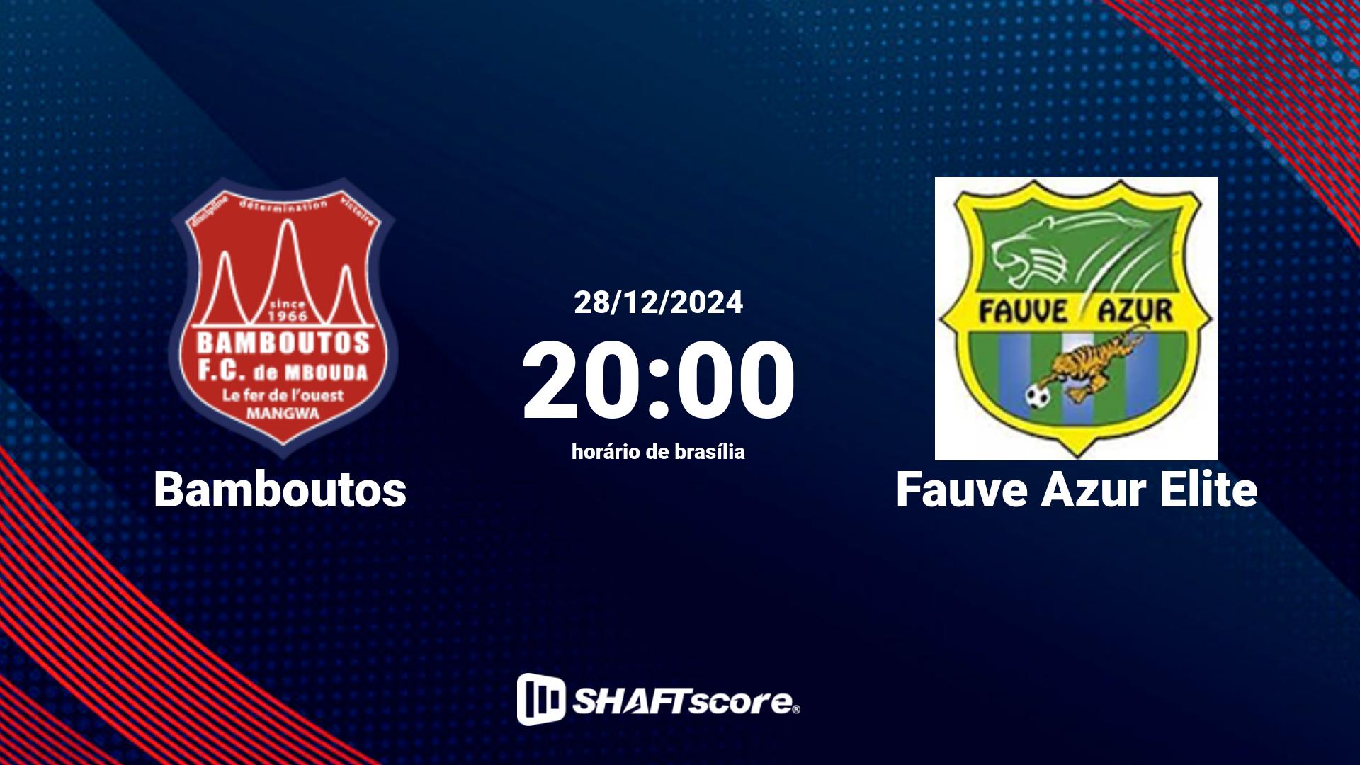 Estatísticas do jogo Bamboutos vs Fauve Azur Elite 28.12 20:00