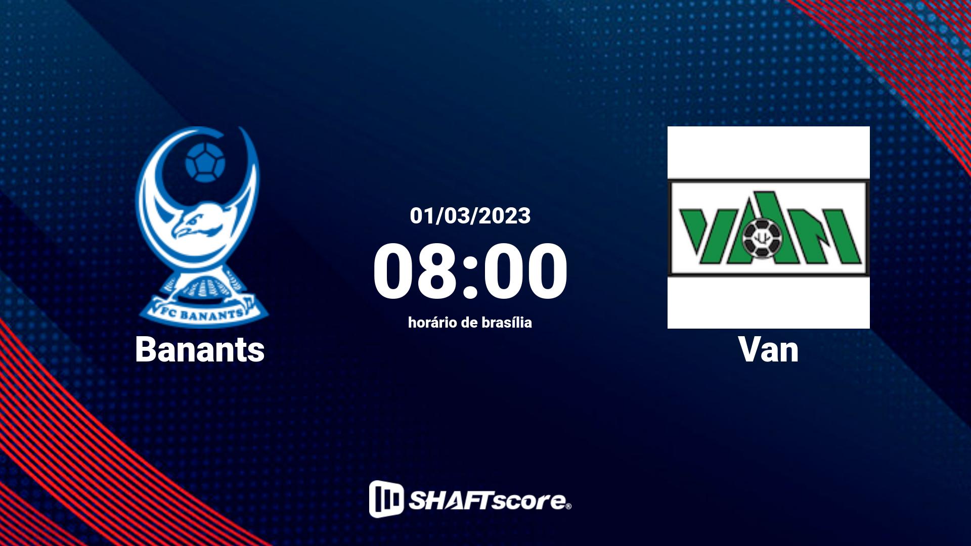 Estatísticas do jogo Banants vs Van 01.03 08:00