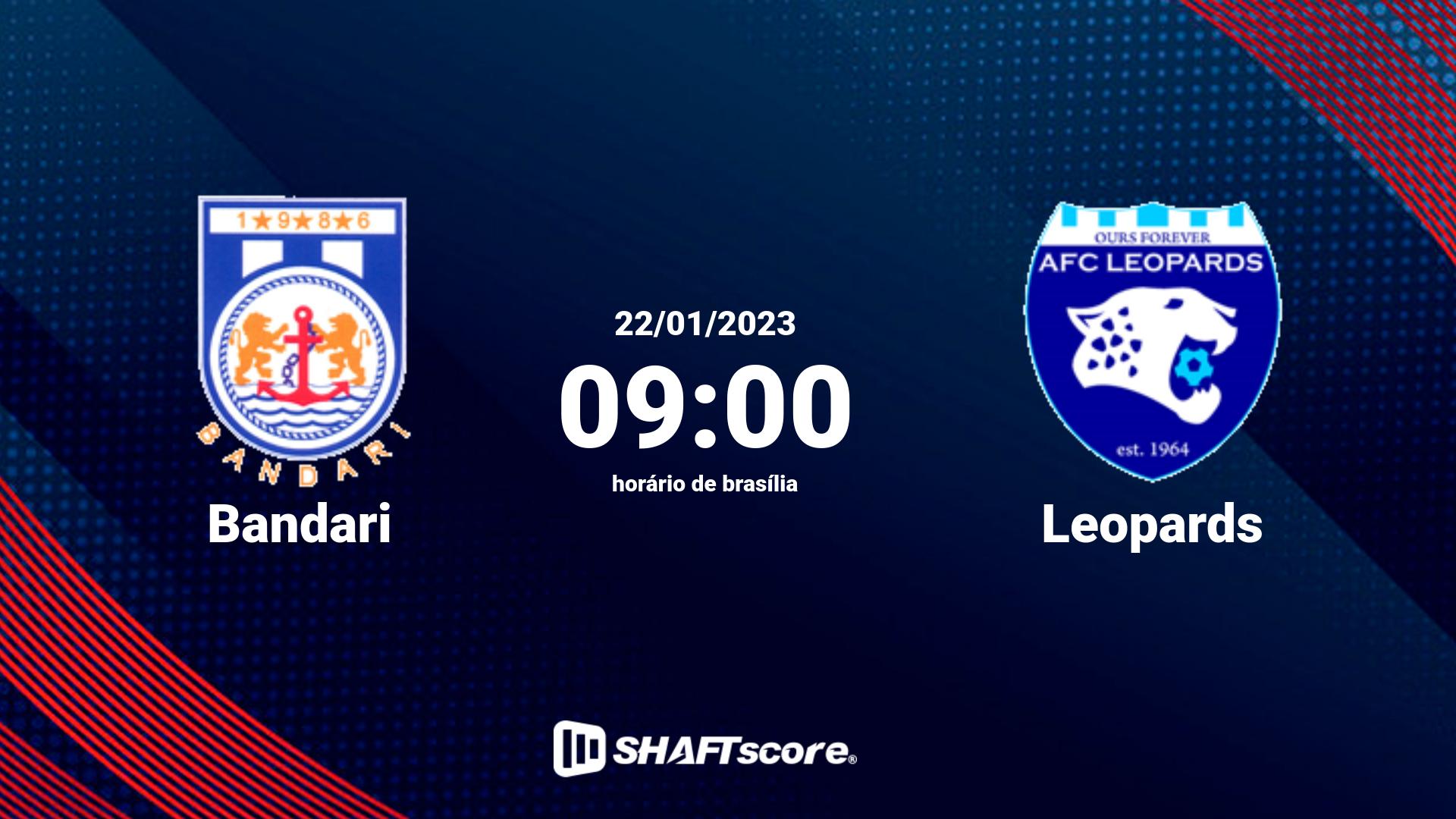 Estatísticas do jogo Bandari vs Leopards 22.01 09:00