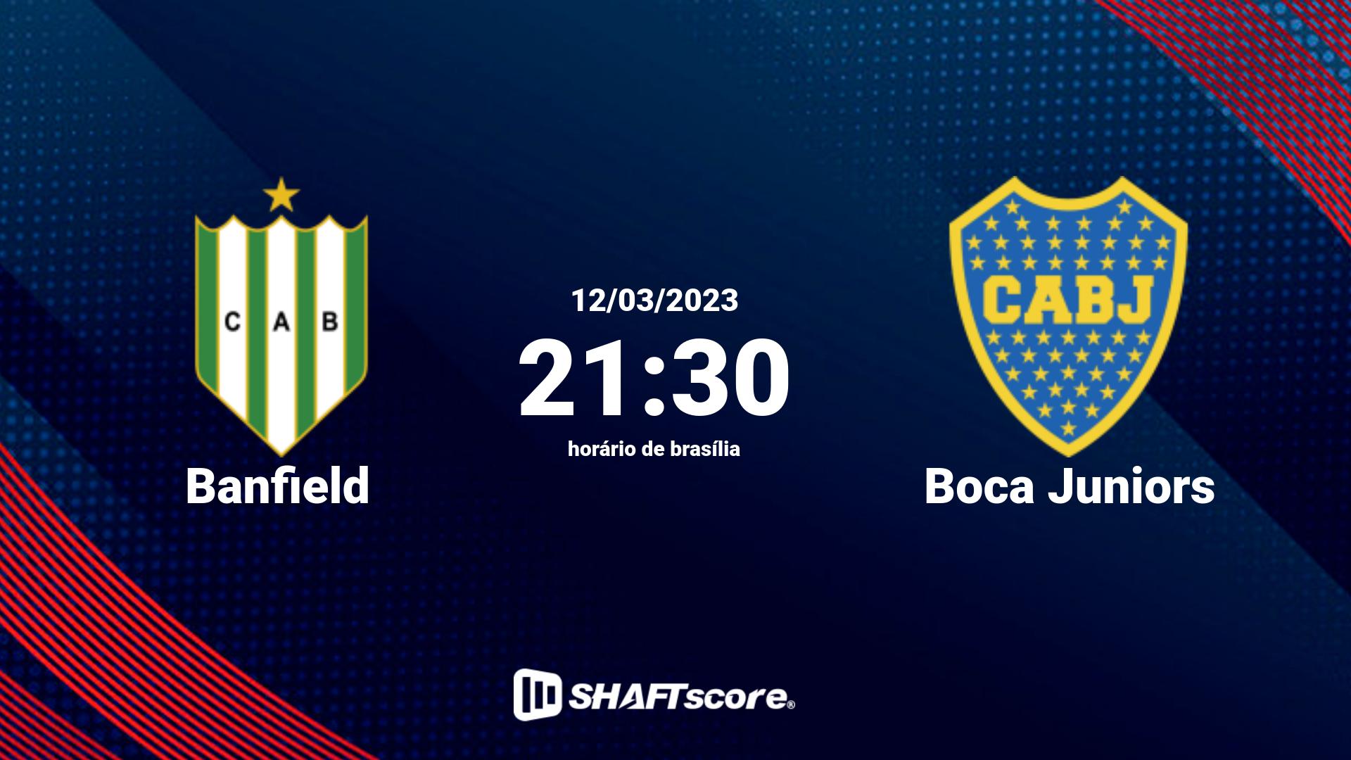 Estatísticas do jogo Banfield vs Boca Juniors 12.03 21:30