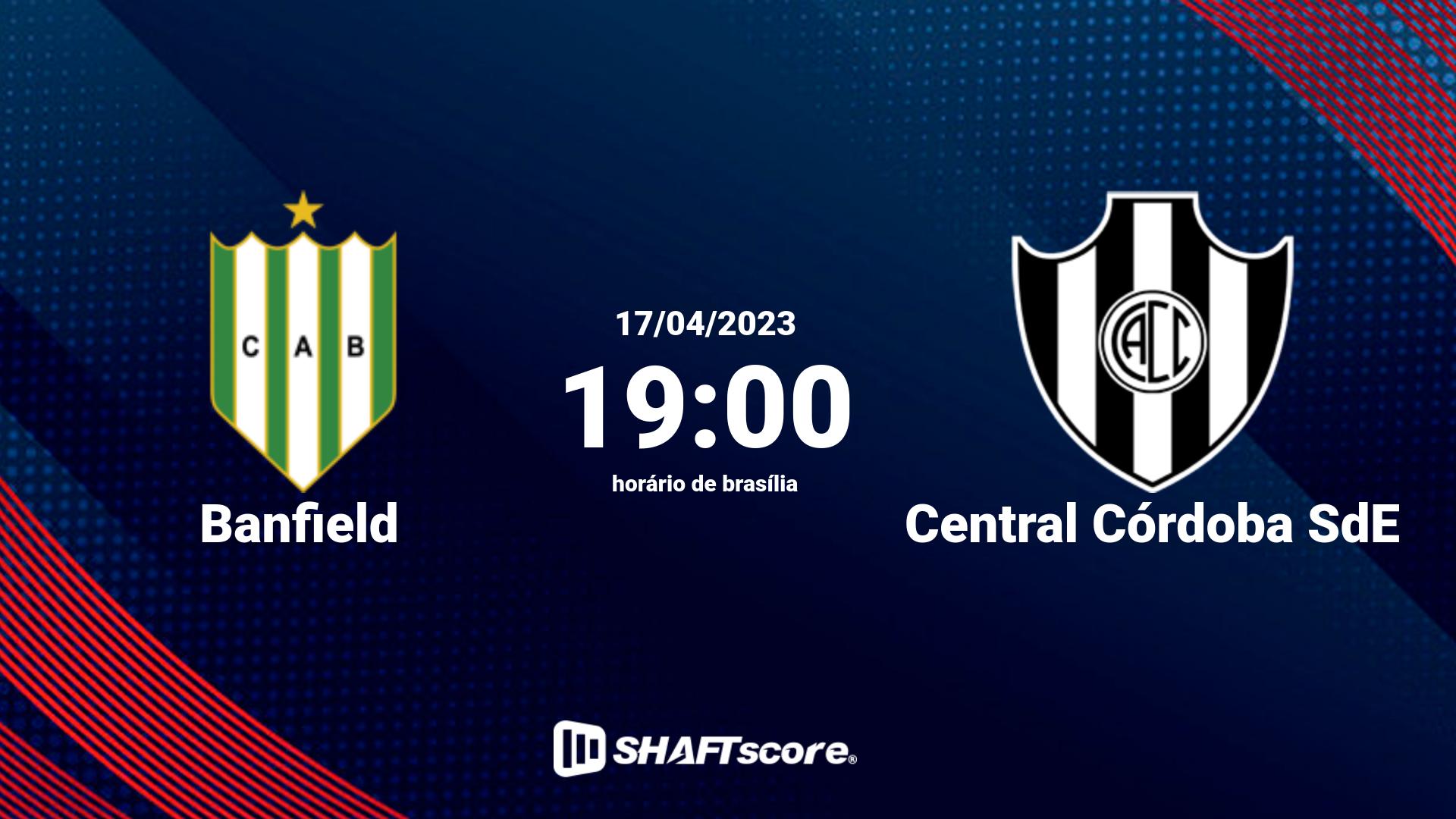 Estatísticas do jogo Banfield vs Central Córdoba SdE 17.04 19:00