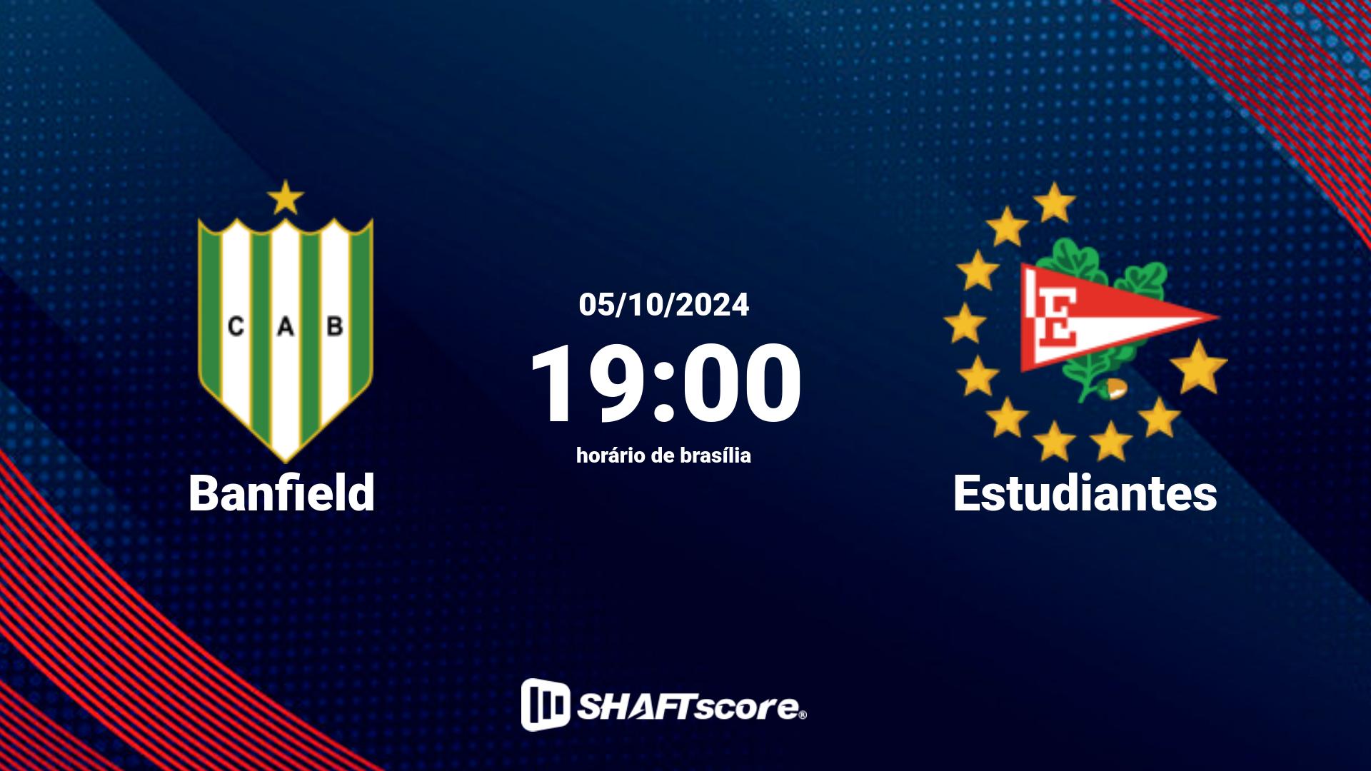 Estatísticas do jogo Banfield vs Estudiantes 05.10 19:00