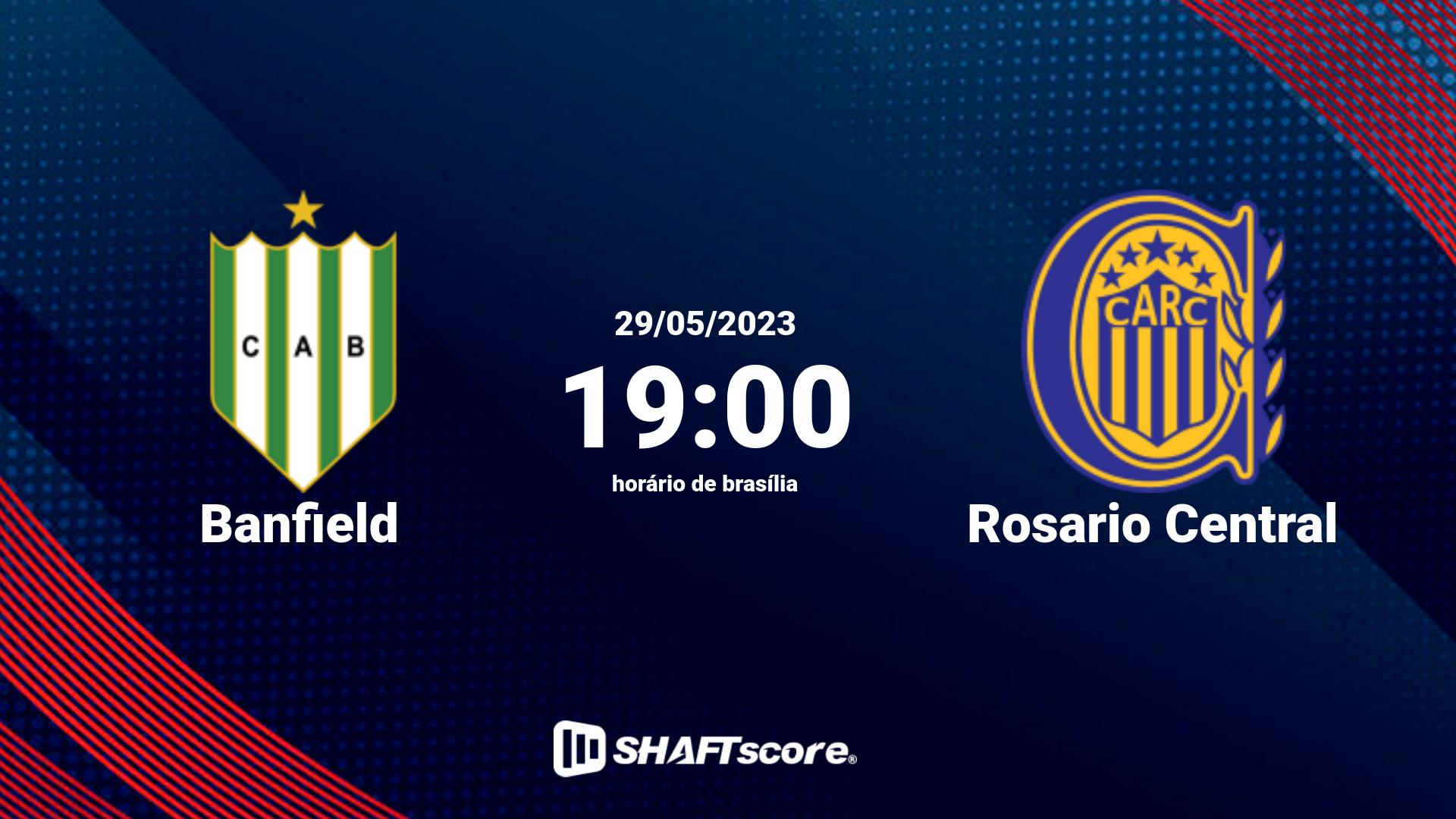 Estatísticas do jogo Banfield vs Rosario Central 29.05 19:00