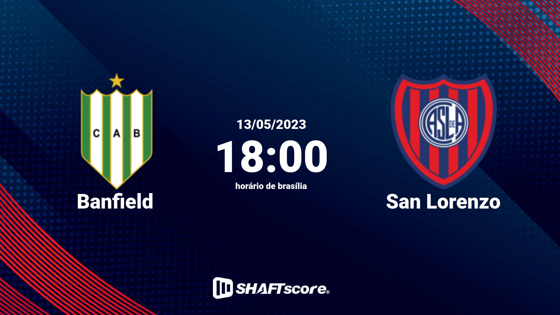 Estatísticas do jogo Banfield vs San Lorenzo 13.05 18:00