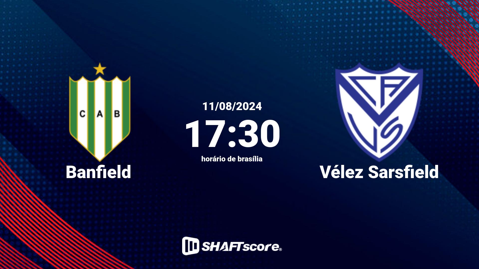 Estatísticas do jogo Banfield vs Vélez Sarsfield 11.08 17:30