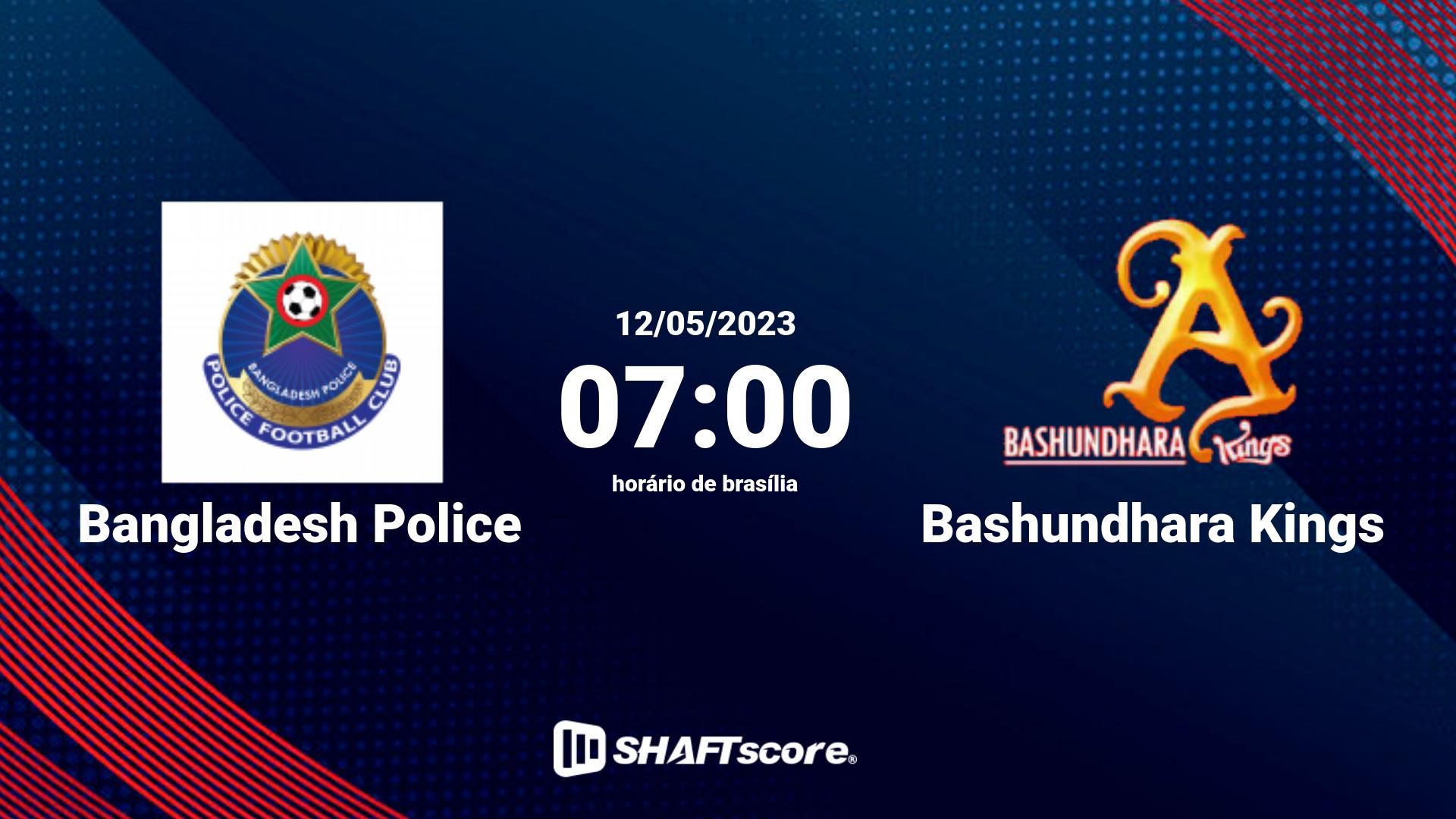 Estatísticas do jogo Bangladesh Police vs Bashundhara Kings 12.05 07:00