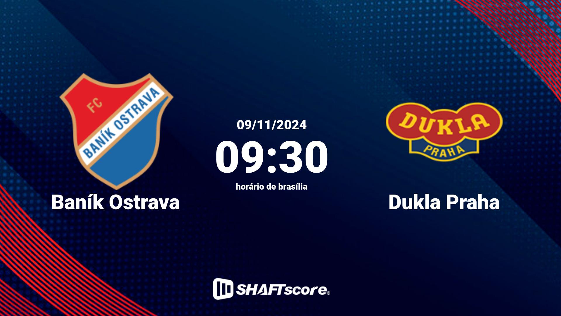 Estatísticas do jogo Baník Ostrava vs Dukla Praha 09.11 09:30