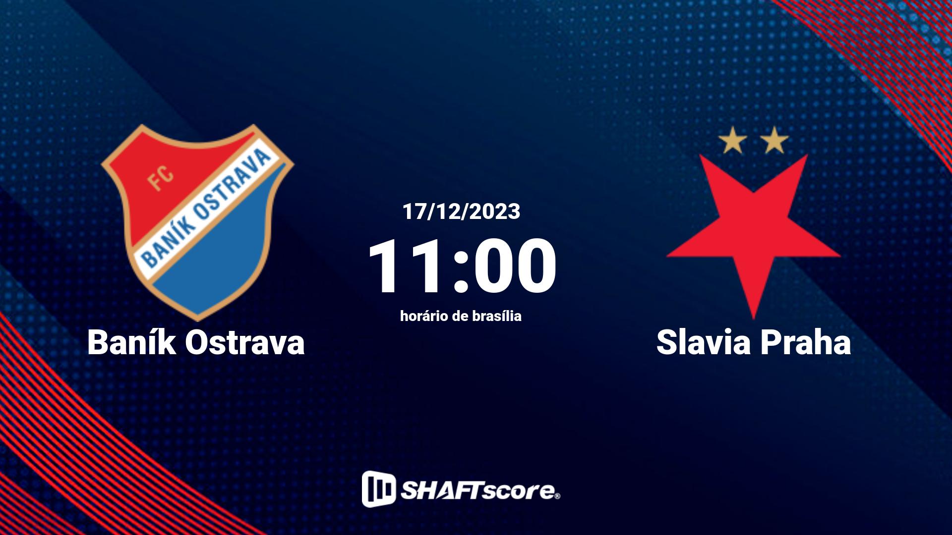 Estatísticas do jogo Baník Ostrava vs Slavia Praha 17.12 11:00