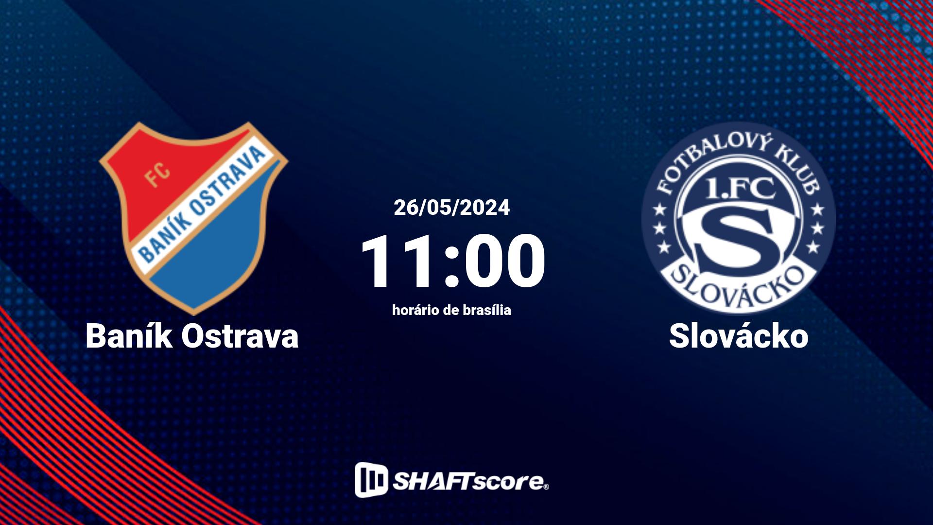 Estatísticas do jogo Baník Ostrava vs Slovácko 26.05 11:00