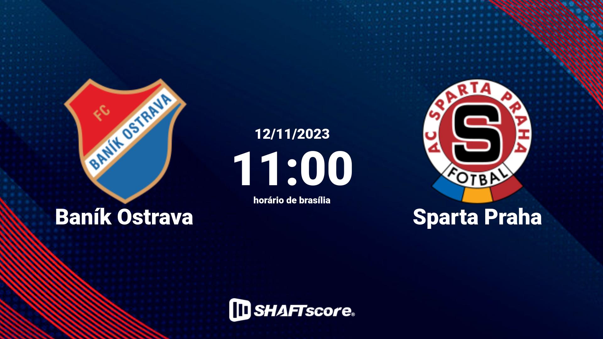 Estatísticas do jogo Baník Ostrava vs Sparta Praha 12.11 11:00