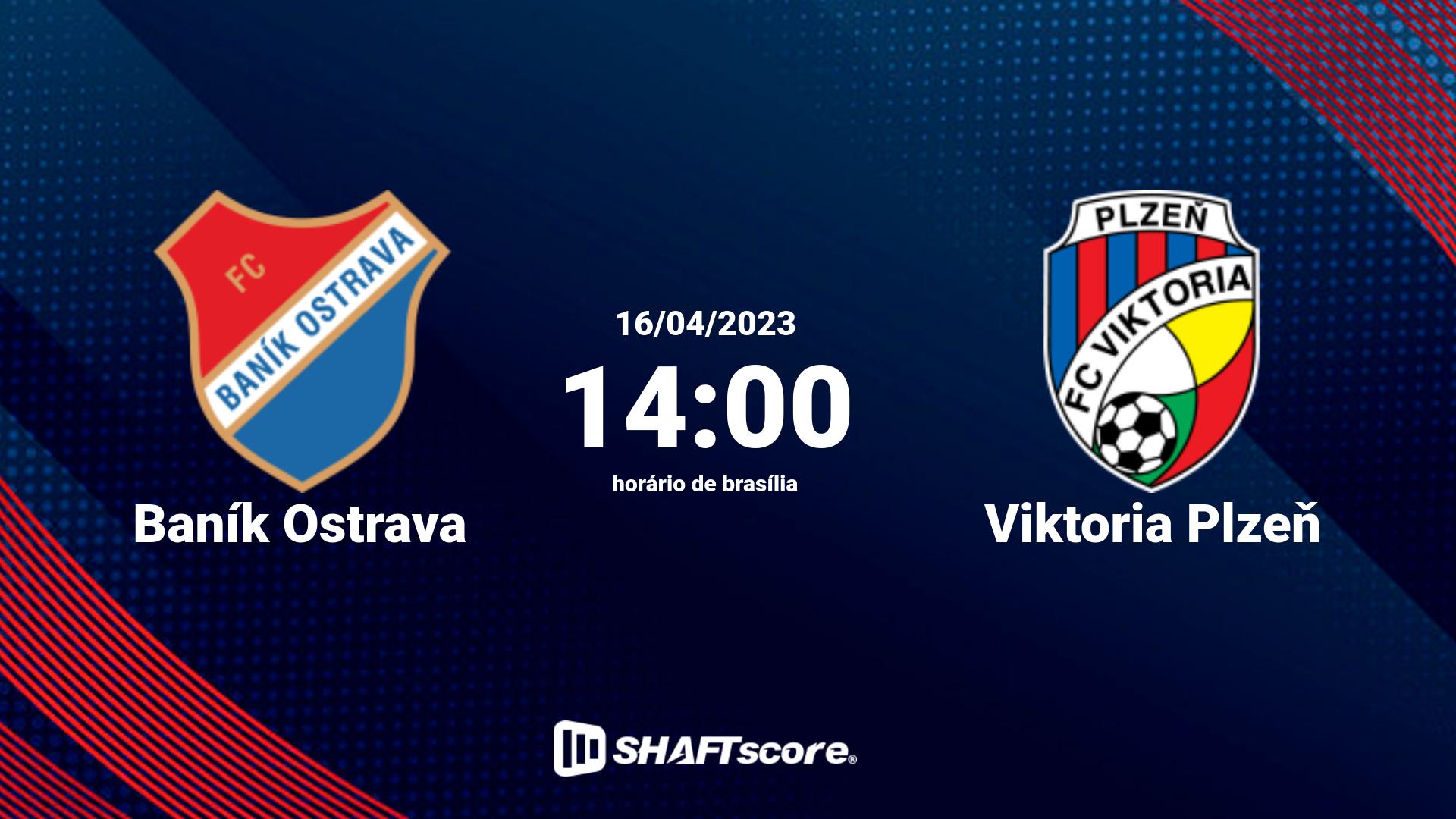 Estatísticas do jogo Baník Ostrava vs Viktoria Plzeň 16.04 14:00