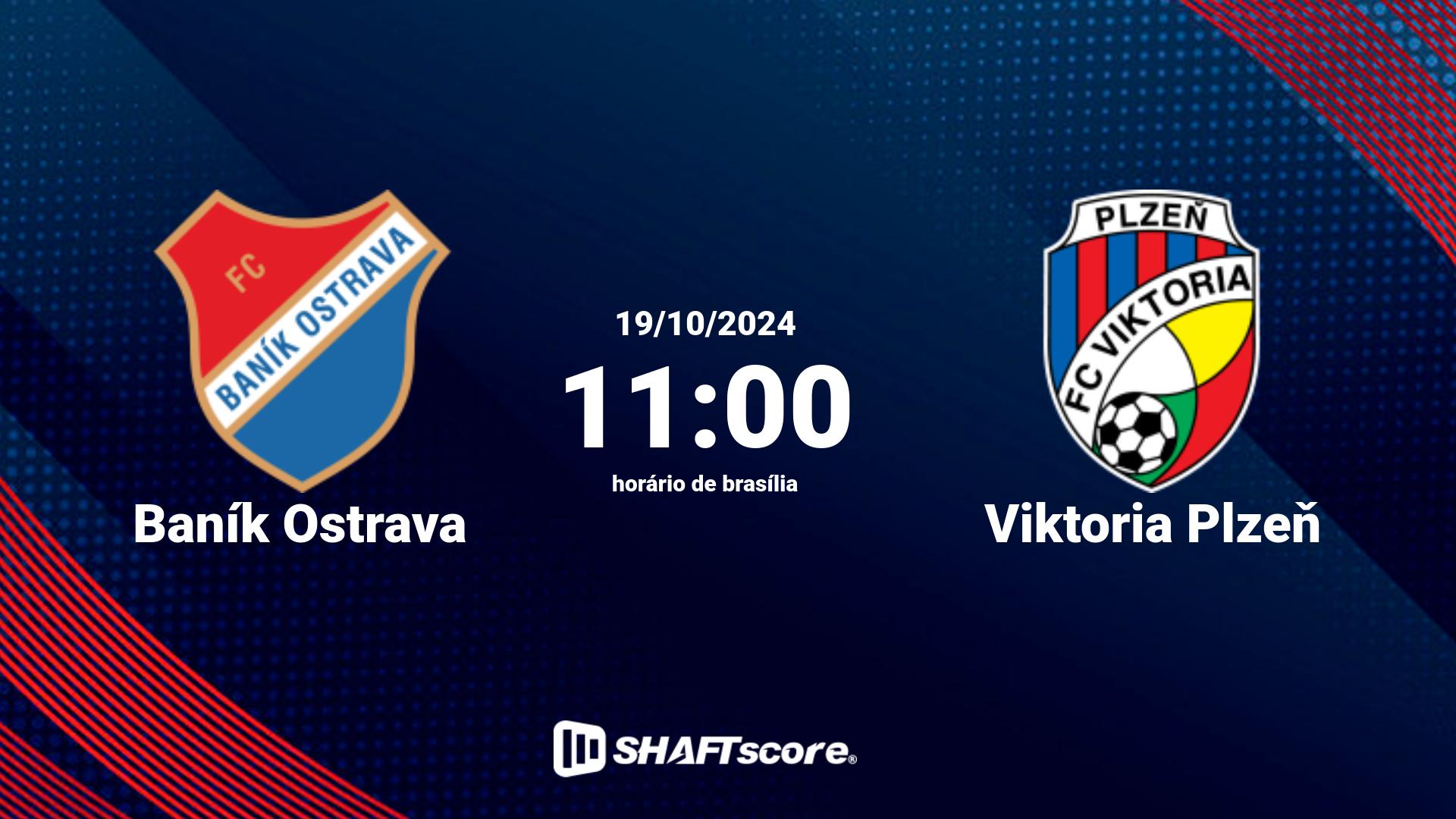 Estatísticas do jogo Baník Ostrava vs Viktoria Plzeň 19.10 11:00