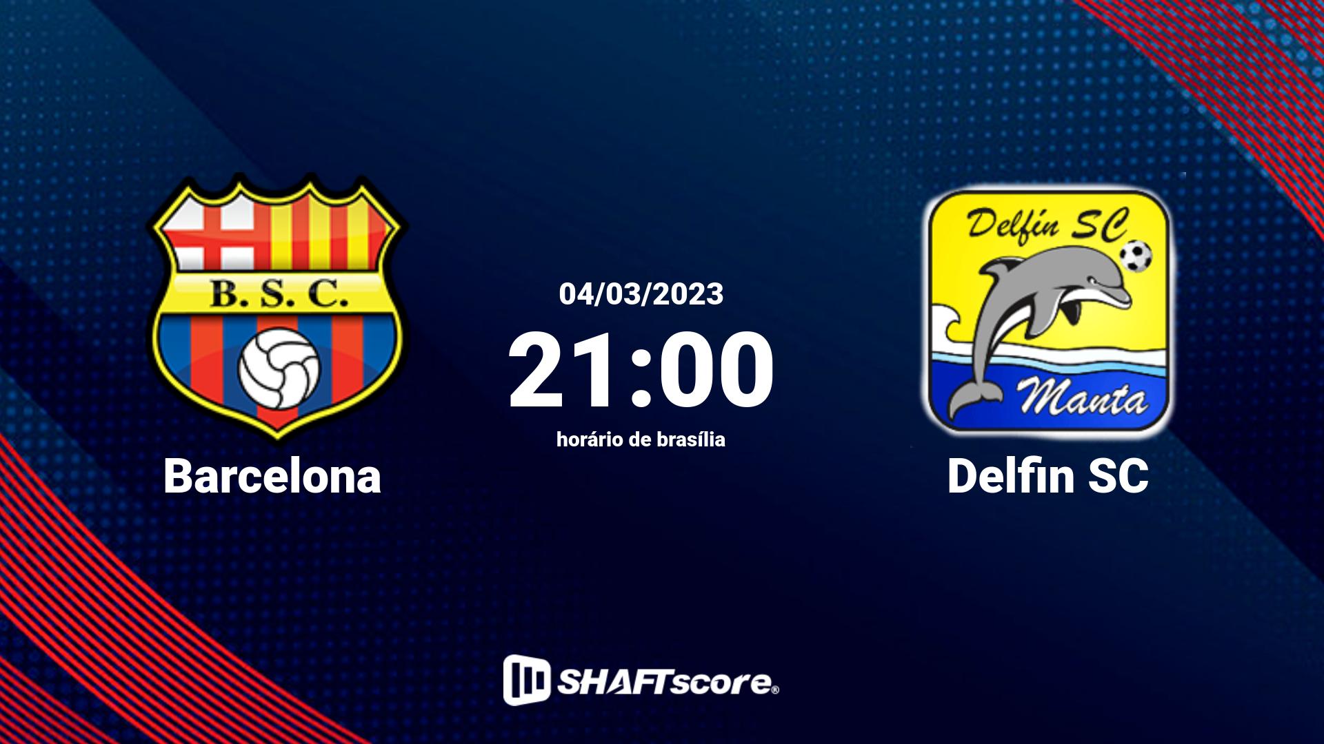 Estatísticas do jogo Barcelona vs Delfin SC 04.03 21:00