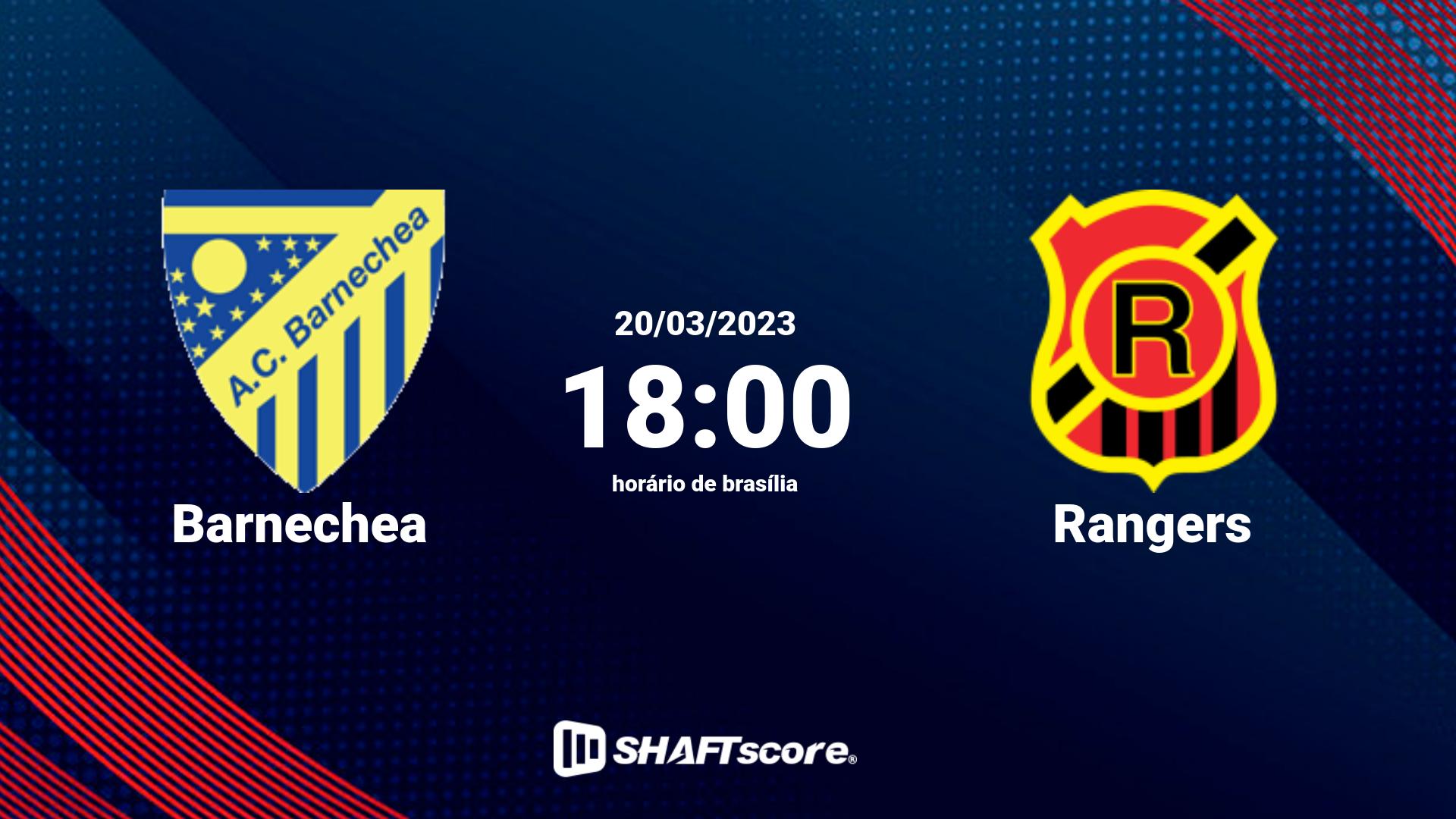 Estatísticas do jogo Barnechea vs Rangers 20.03 18:00