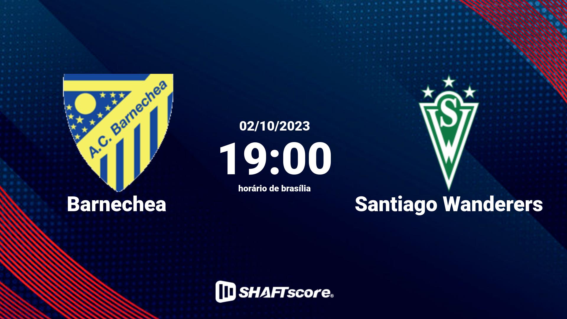 Estatísticas do jogo Barnechea vs Santiago Wanderers 02.10 19:00