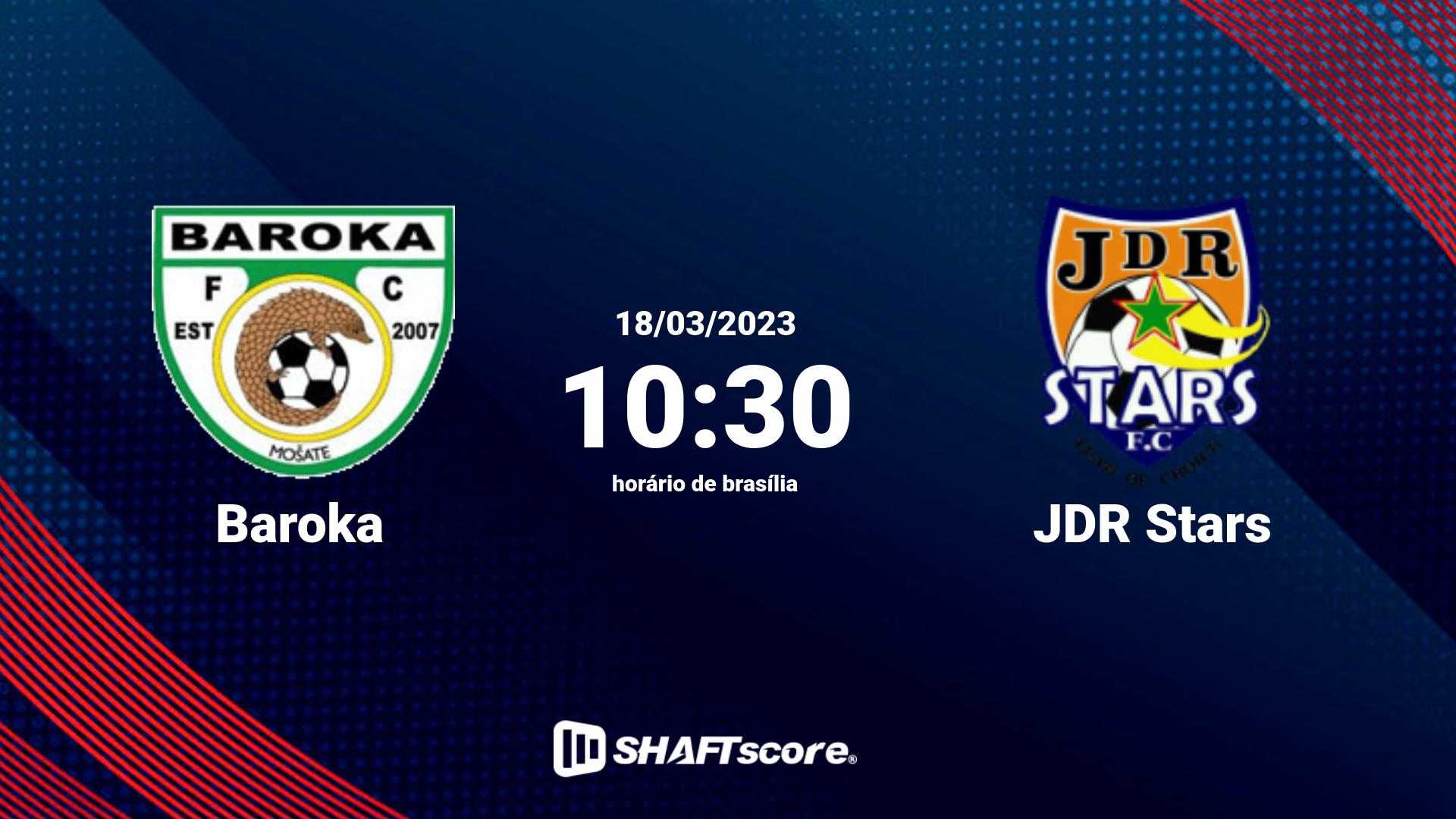 Estatísticas do jogo Baroka vs JDR Stars 18.03 10:30