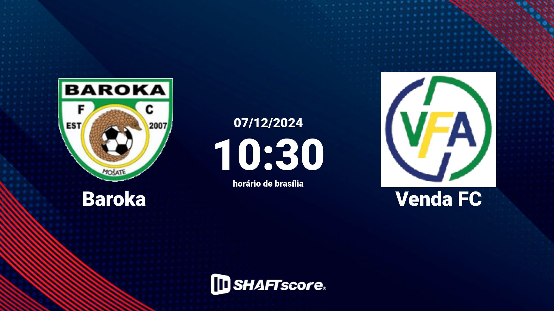 Estatísticas do jogo Baroka vs Venda FC 07.12 10:30