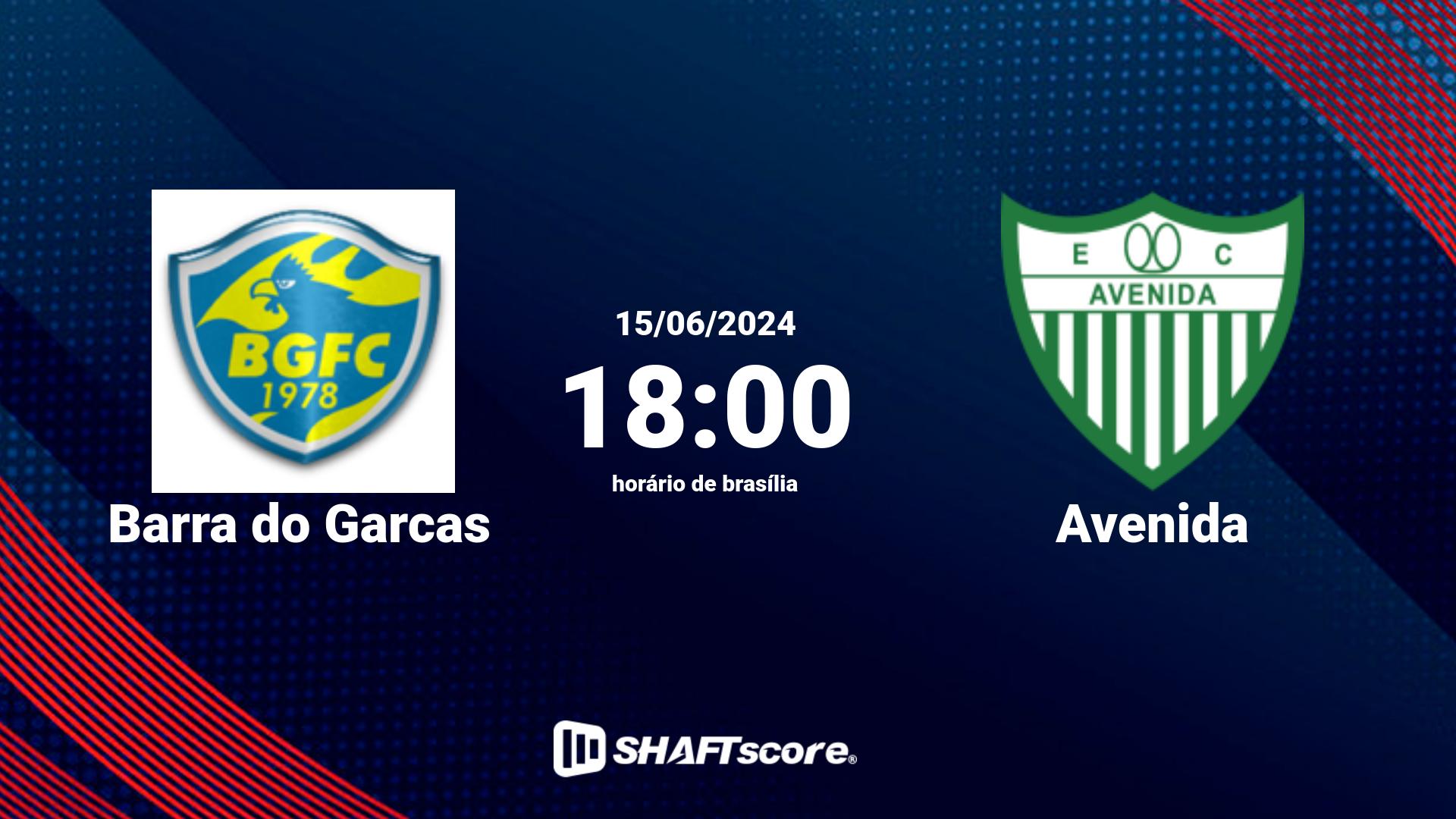 Estatísticas do jogo Barra do Garcas vs Avenida 15.06 18:00