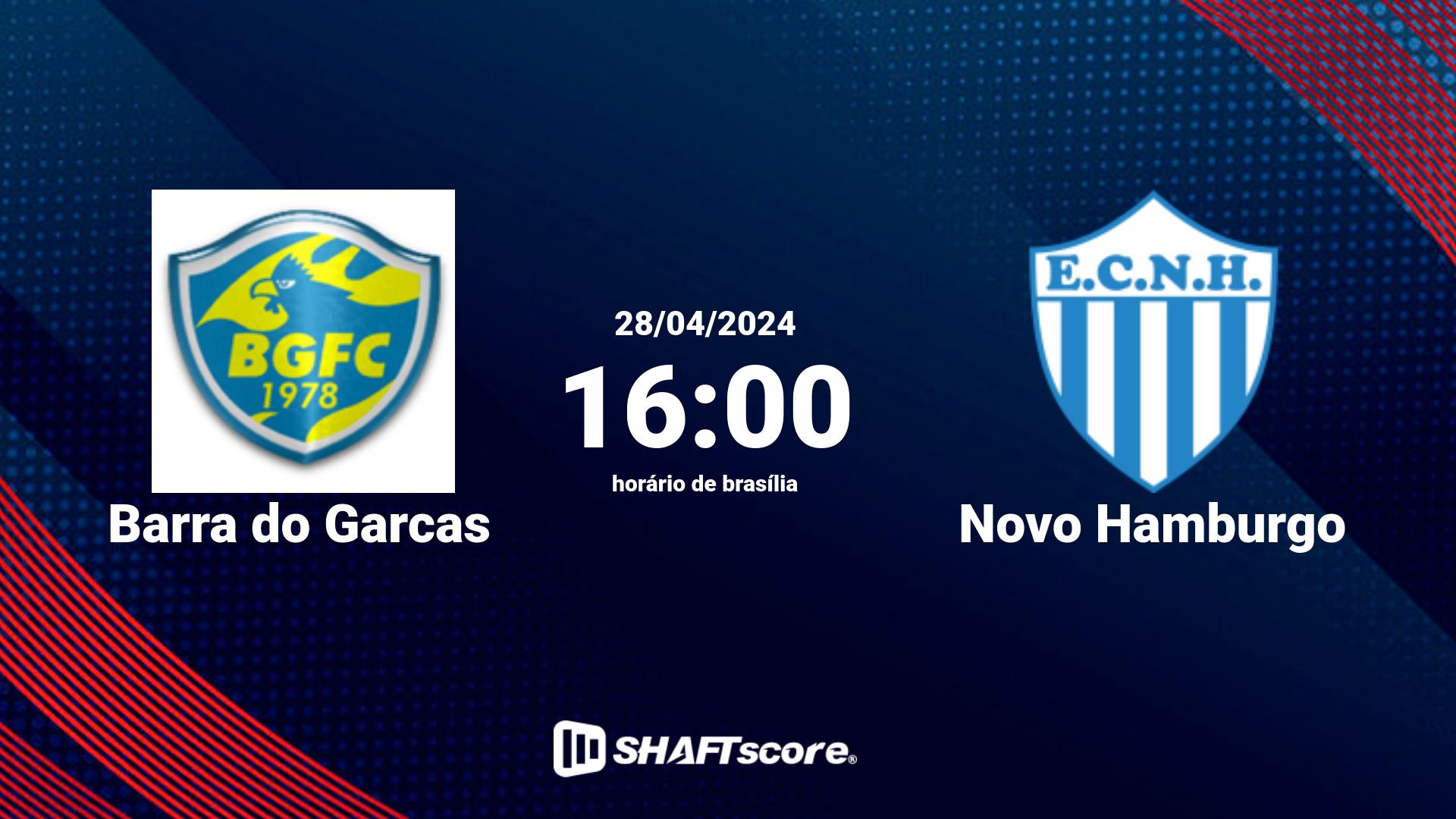 Estatísticas do jogo Barra do Garcas vs Novo Hamburgo 28.04 16:00