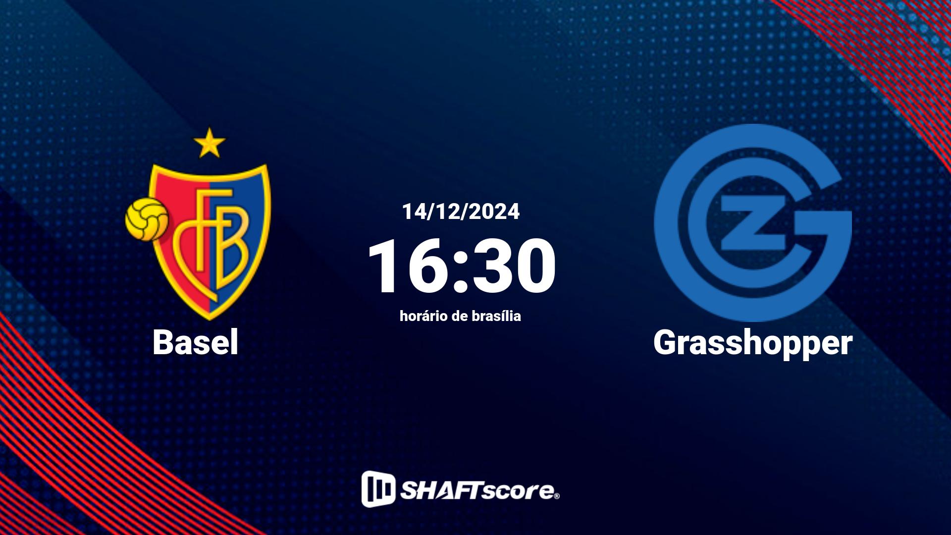 Estatísticas do jogo Basel vs Grasshopper 14.12 16:30