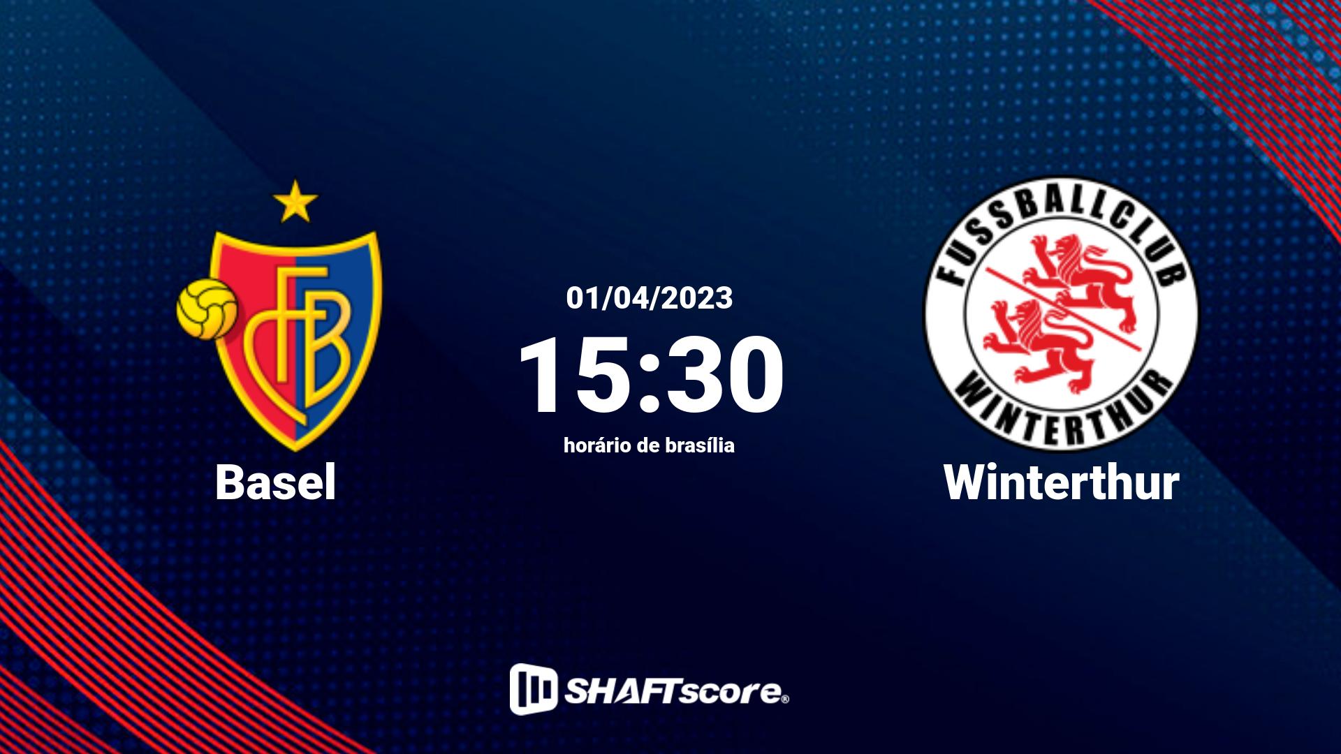 Estatísticas do jogo Basel vs Winterthur 01.04 15:30