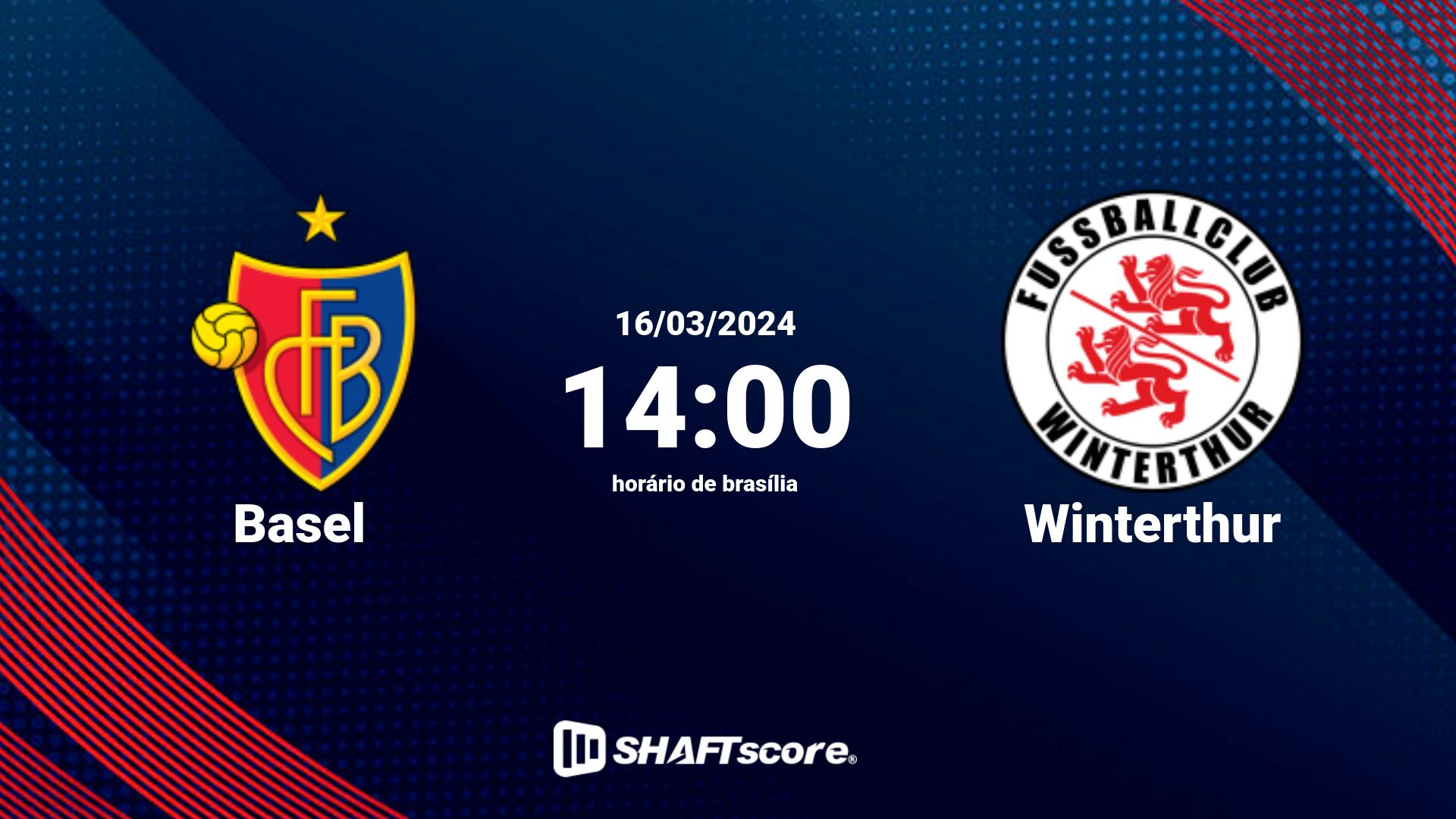 Estatísticas do jogo Basel vs Winterthur 16.03 14:00