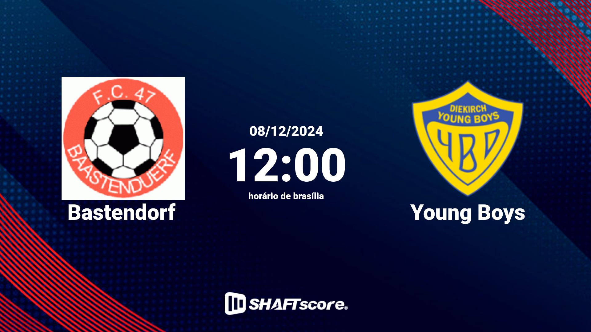 Estatísticas do jogo Bastendorf vs Young Boys 08.12 12:00