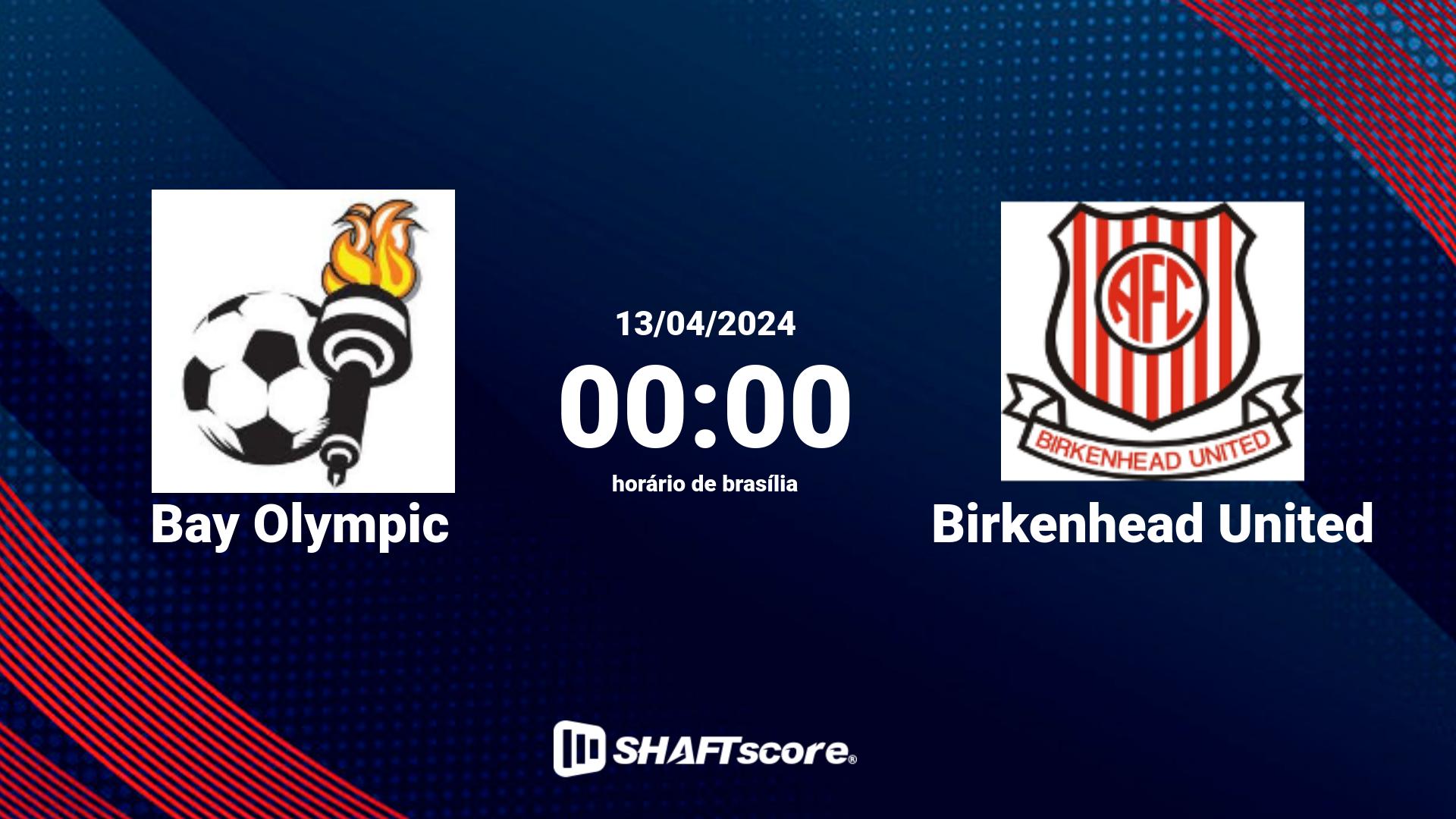 Estatísticas do jogo Bay Olympic vs Birkenhead United 13.04 00:00