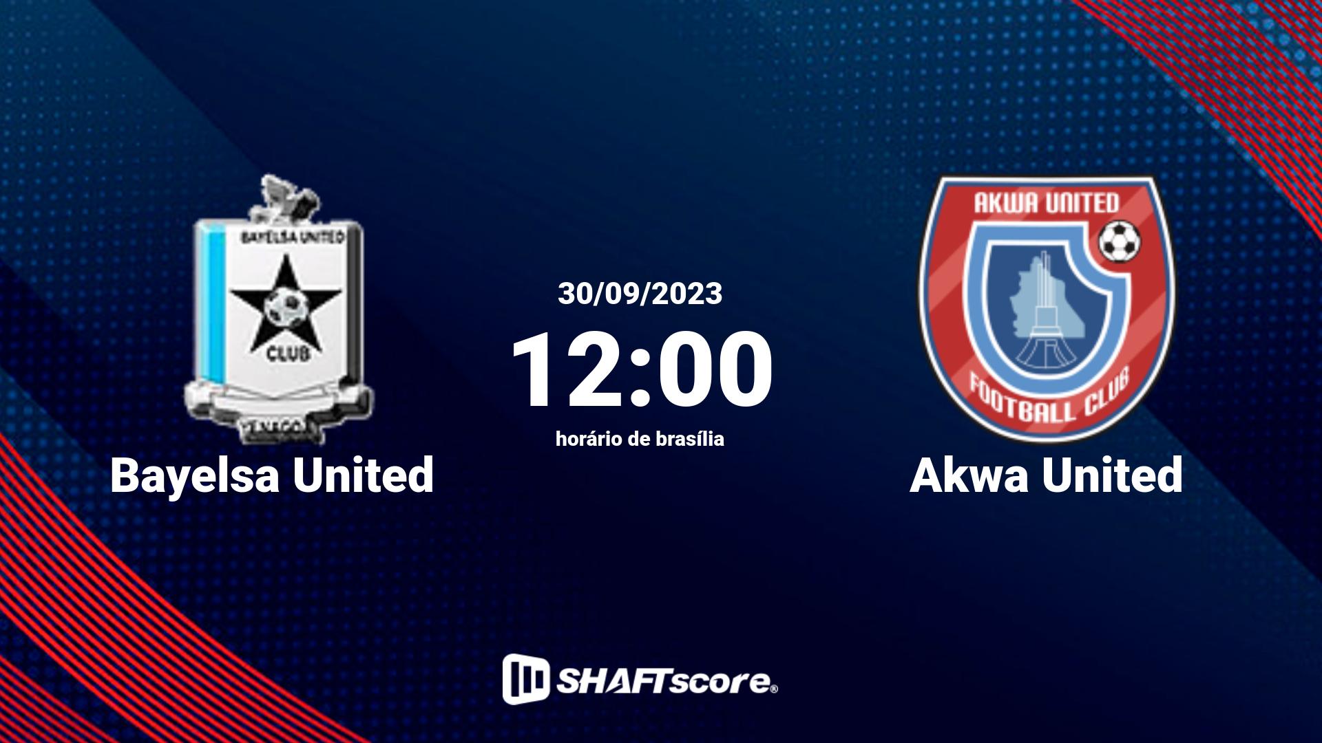 Estatísticas do jogo Bayelsa United vs Akwa United 30.09 12:00