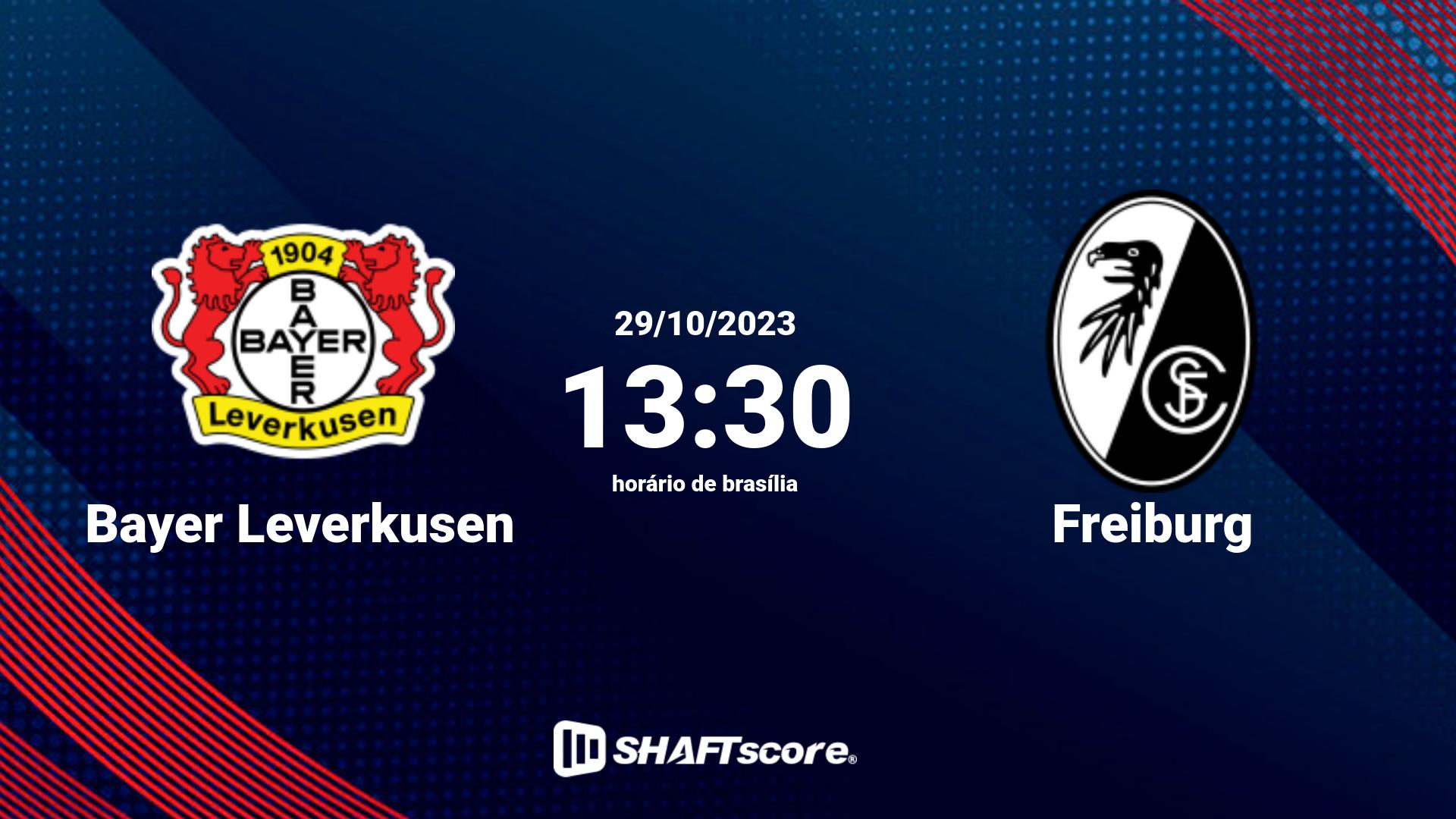 Estatísticas do jogo Bayer Leverkusen vs Freiburg 29.10 13:30