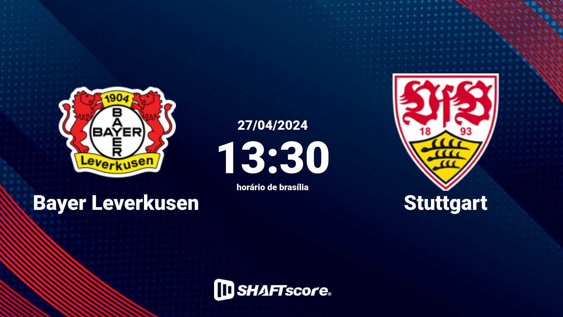 Estatísticas do jogo Bayer Leverkusen vs Stuttgart 27.04 13:30