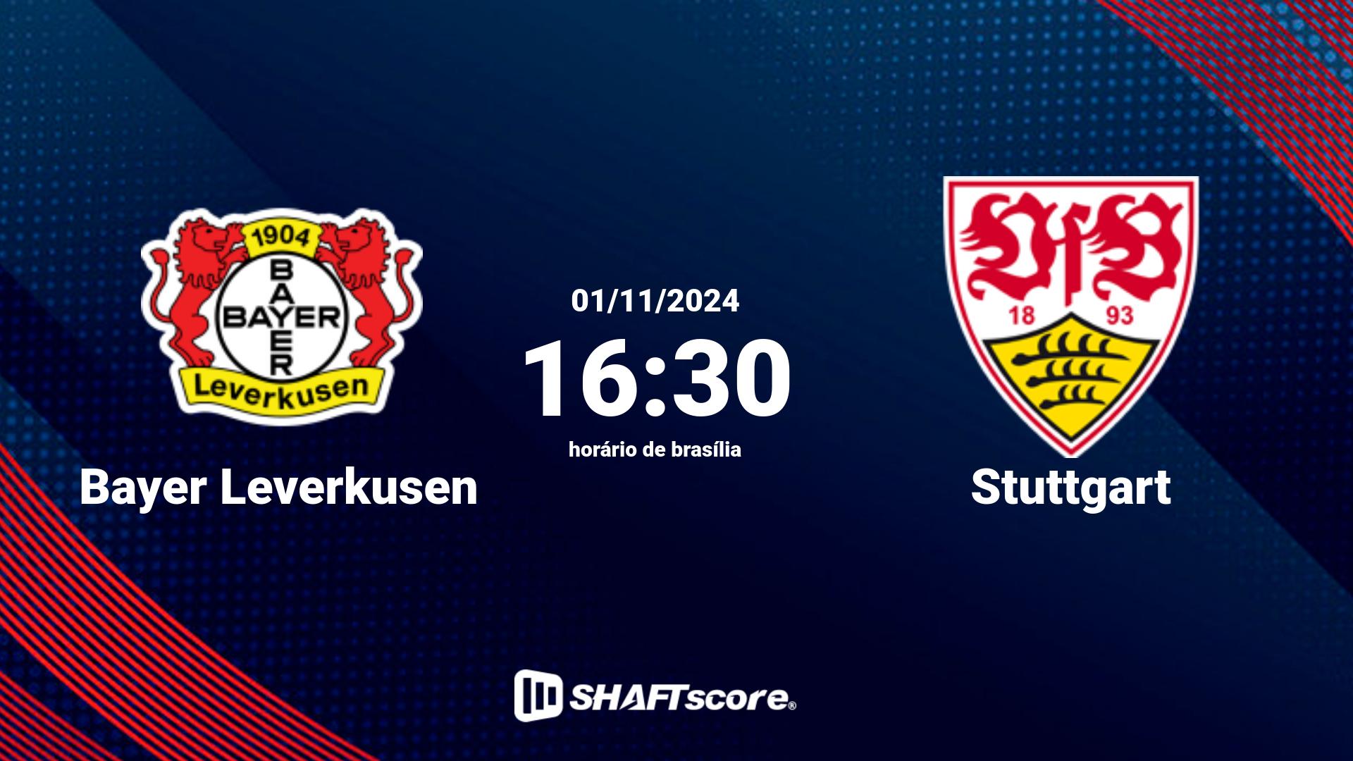 Estatísticas do jogo Bayer Leverkusen vs Stuttgart 01.11 16:30