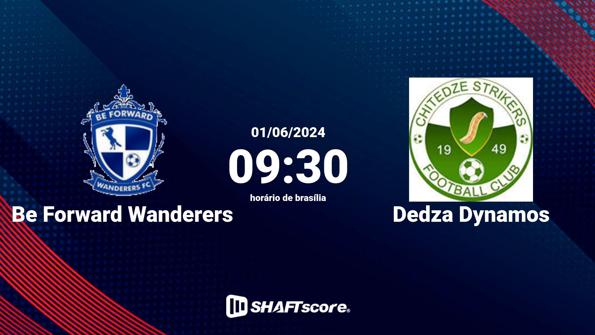 Estatísticas do jogo Be Forward Wanderers vs Dedza Dynamos 01.06 09:30