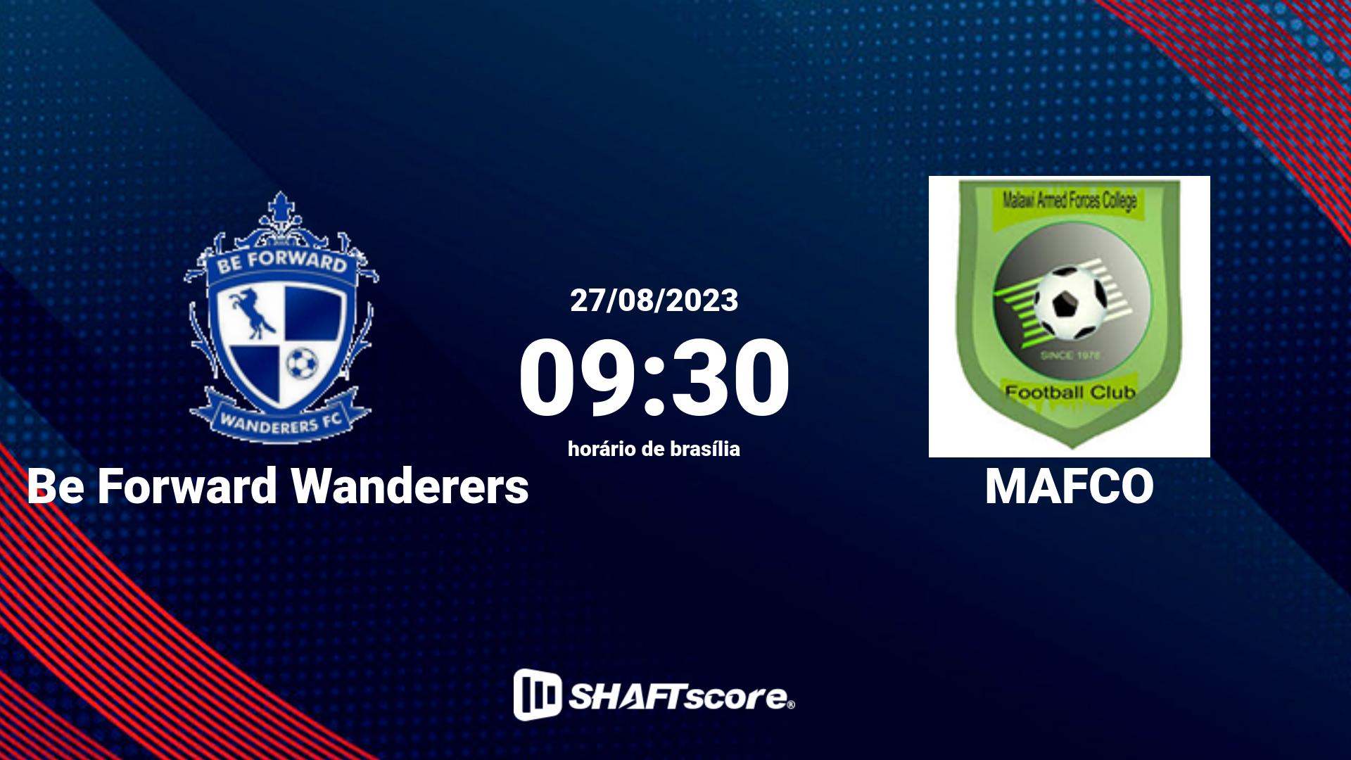 Estatísticas do jogo Be Forward Wanderers vs MAFCO 27.08 09:30