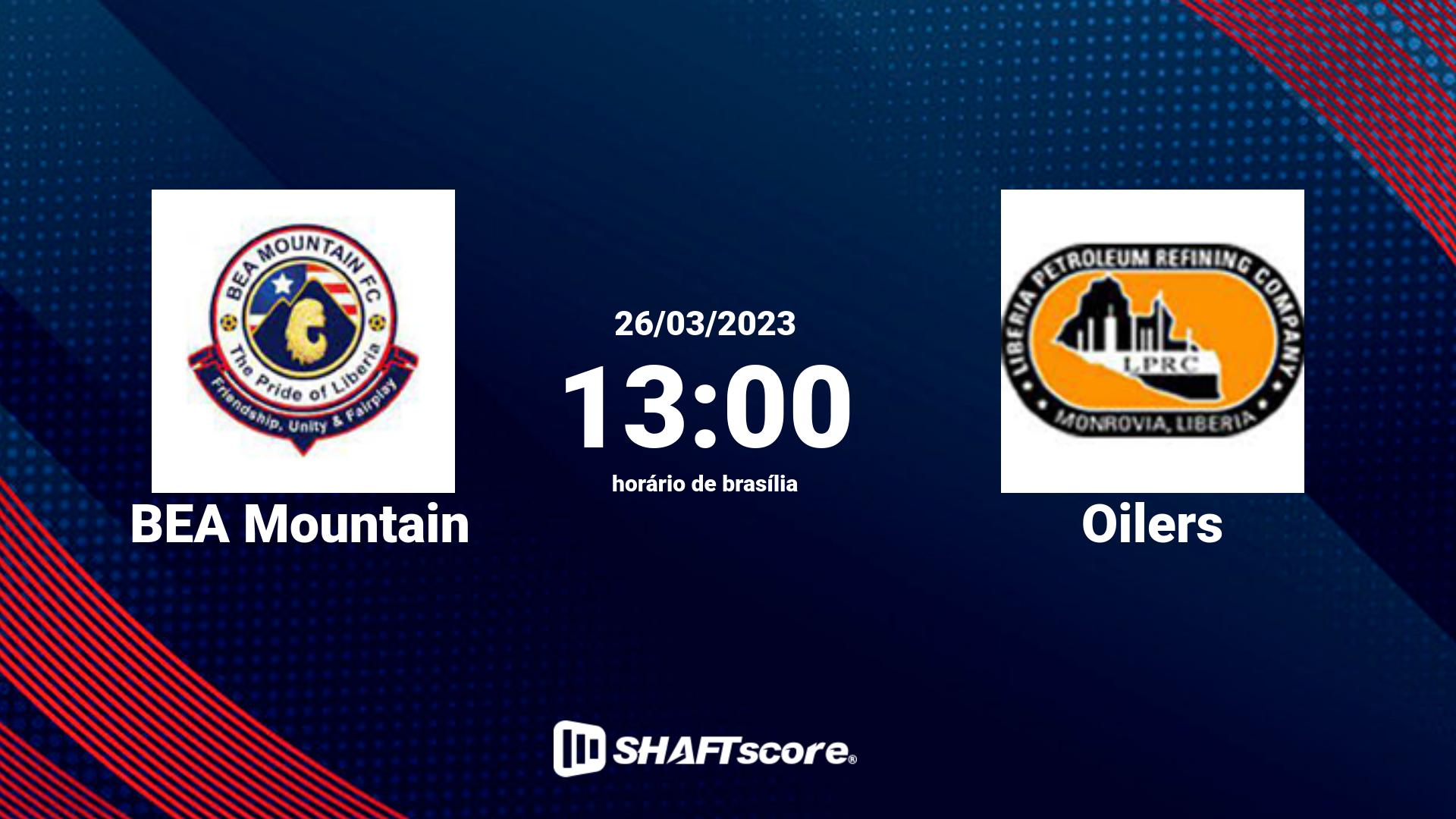 Estatísticas do jogo BEA Mountain vs Oilers 26.03 13:00