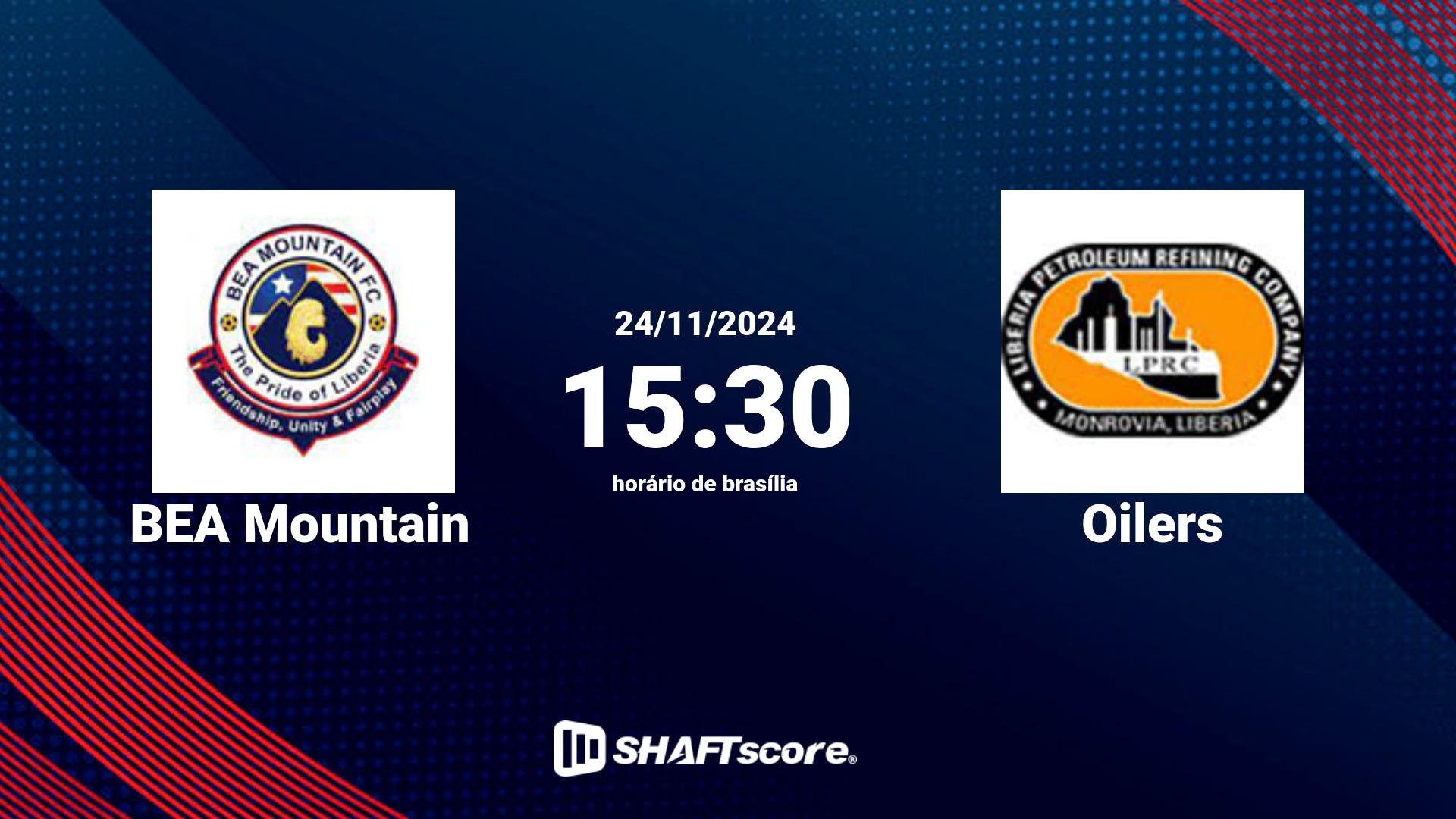 Estatísticas do jogo BEA Mountain vs Oilers 24.11 15:30