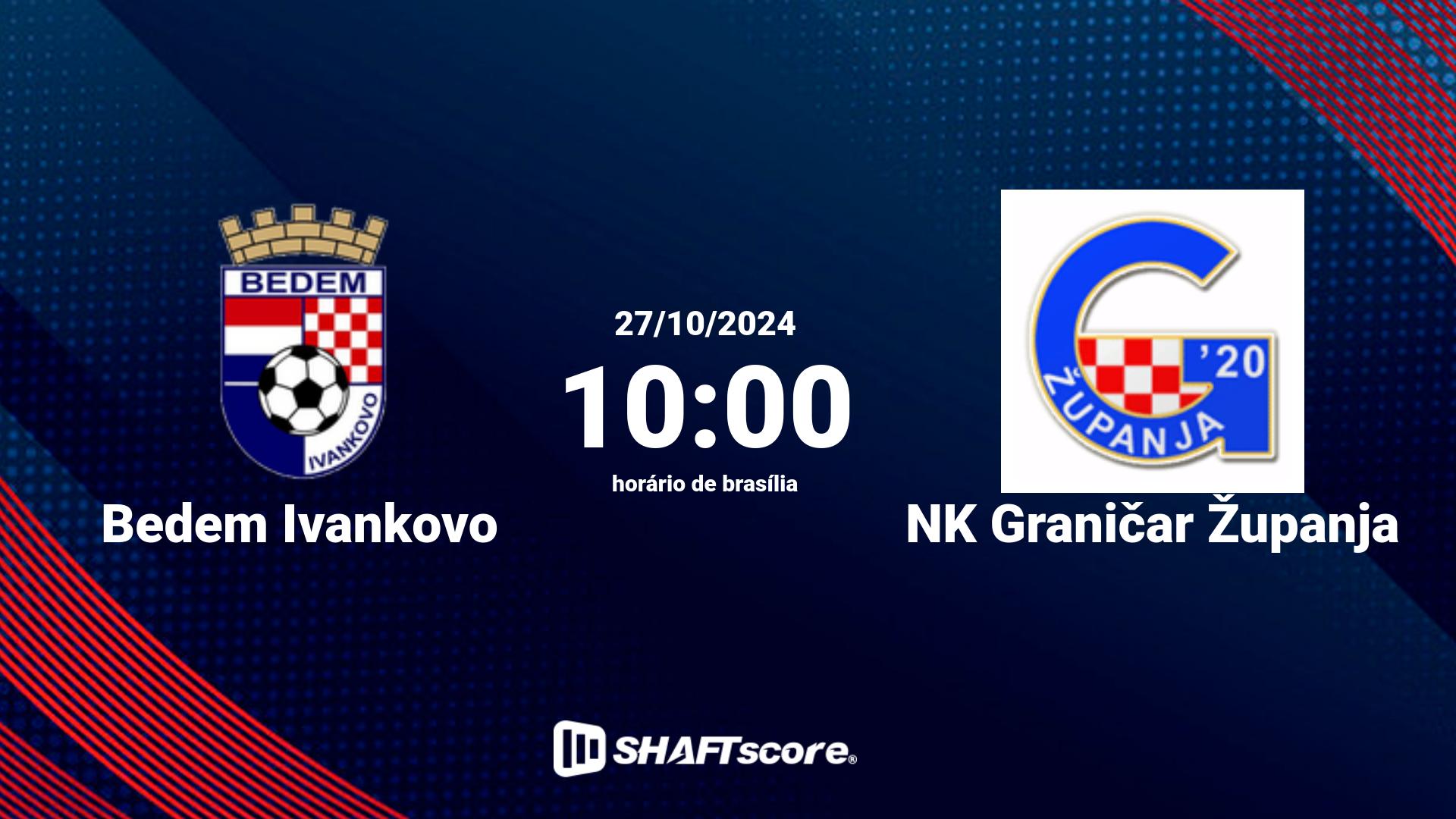 Estatísticas do jogo Bedem Ivankovo vs NK Graničar Županja 27.10 10:00