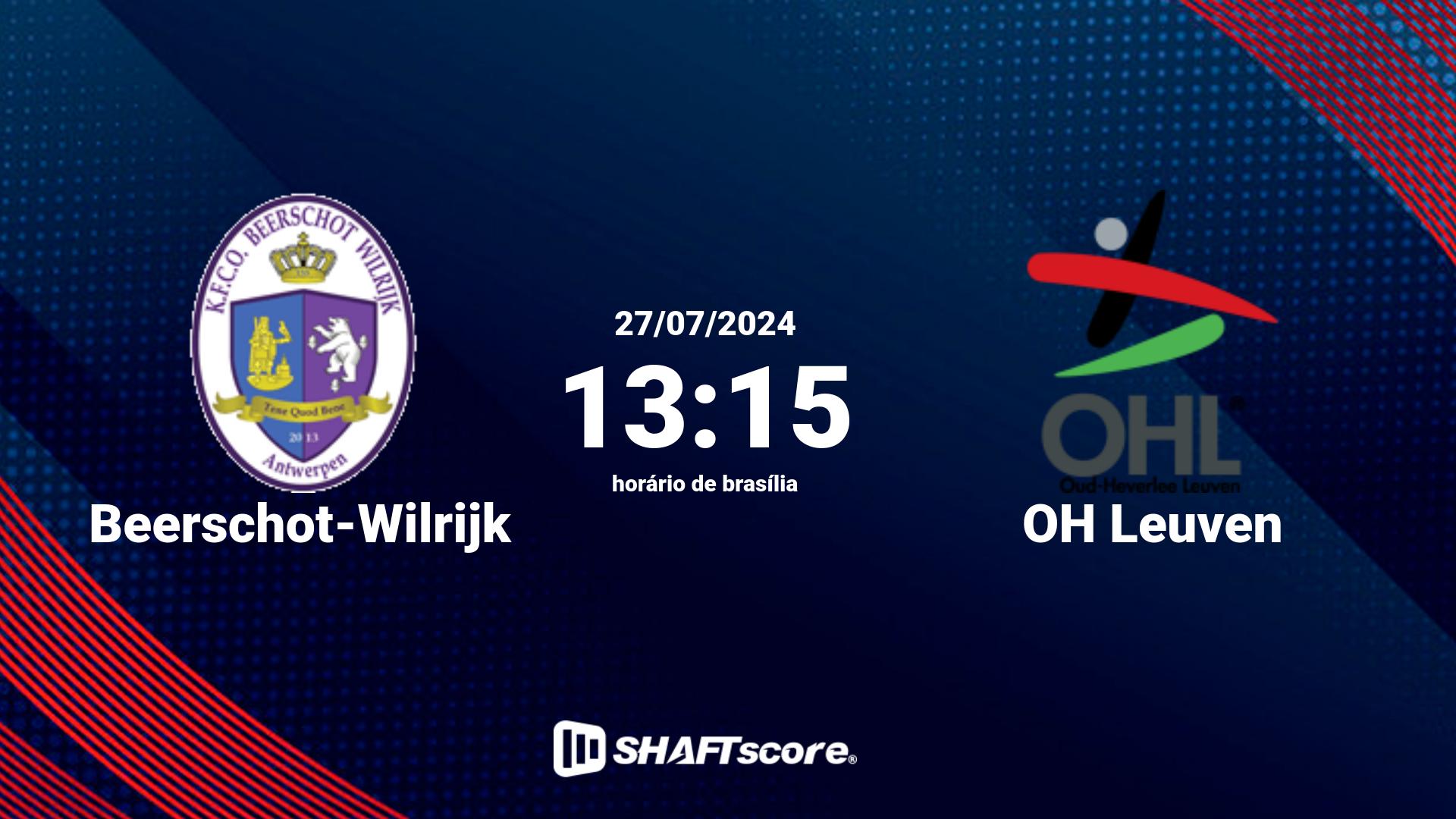 Estatísticas do jogo Beerschot-Wilrijk vs OH Leuven 27.07 13:15