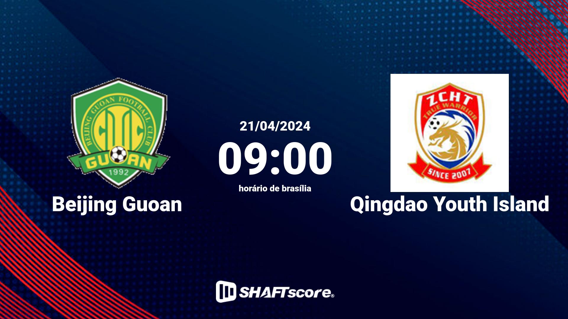 Estatísticas do jogo Beijing Guoan vs Qingdao Youth Island 21.04 09:00