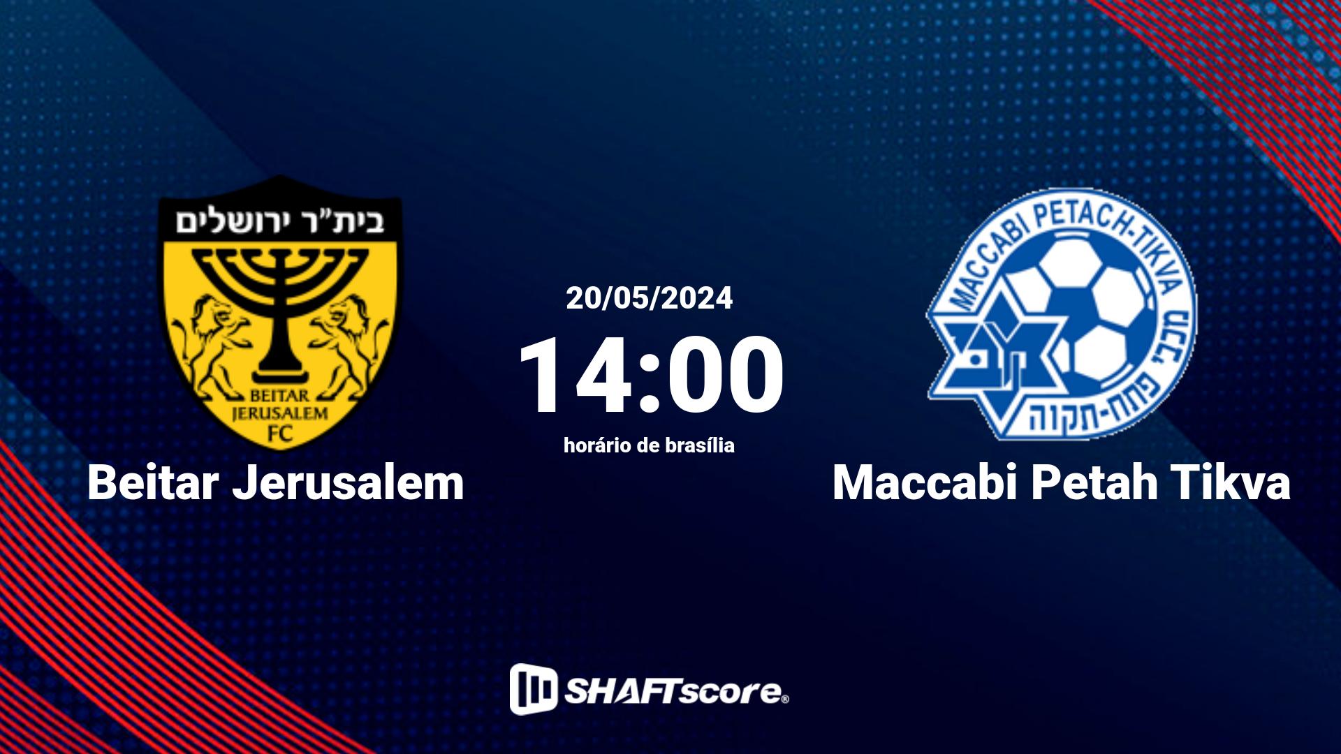 Estatísticas do jogo Beitar Jerusalem vs Maccabi Petah Tikva 20.05 14:00