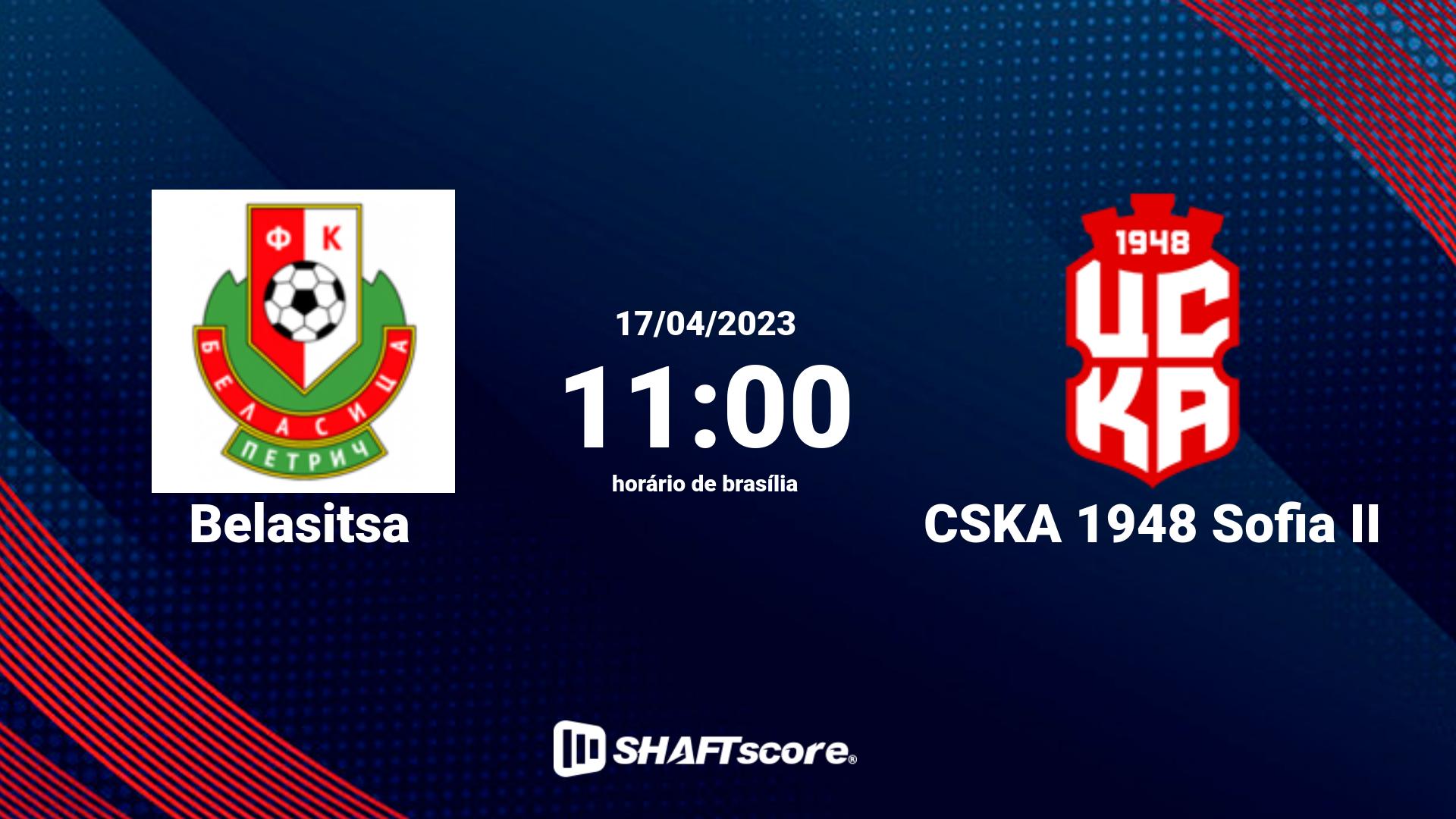 Estatísticas do jogo Belasitsa vs CSKA 1948 Sofia II 17.04 11:00