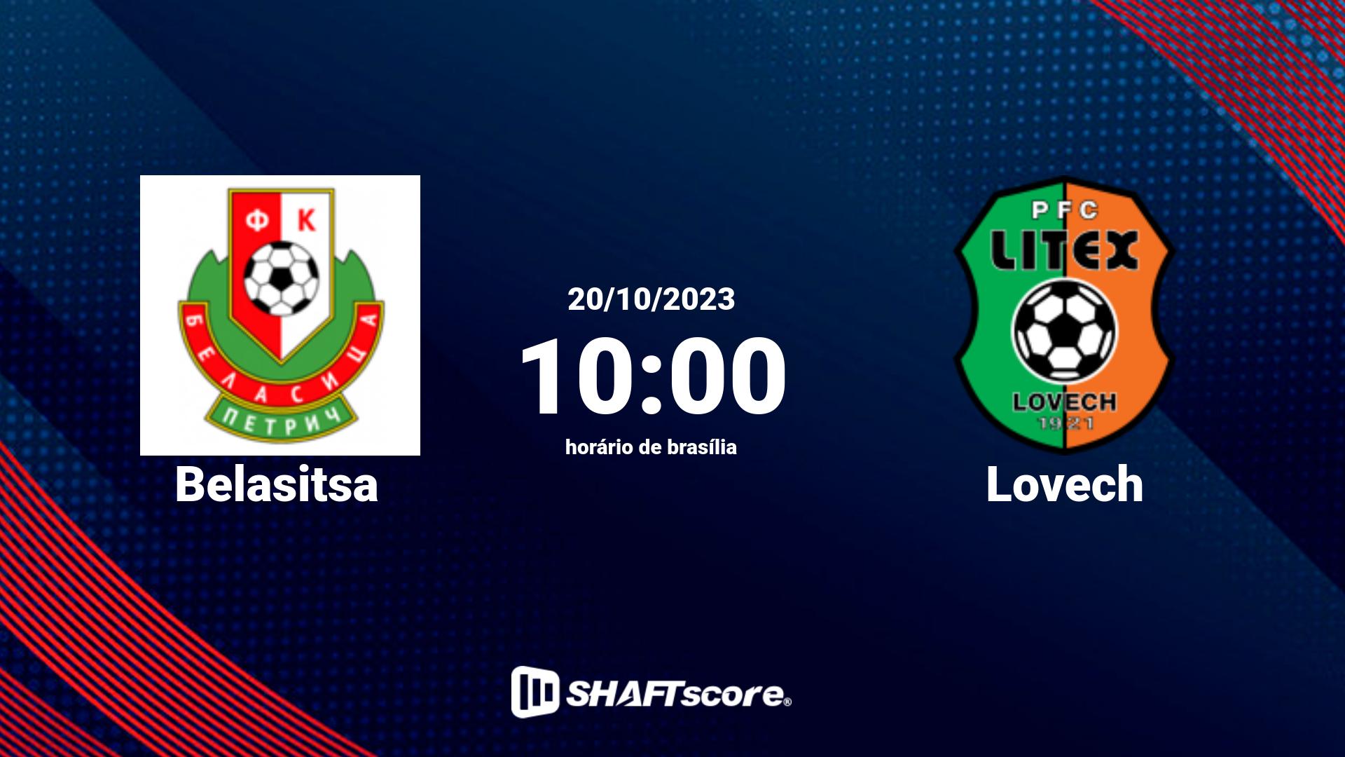 Estatísticas do jogo Belasitsa vs Lovech 20.10 10:00