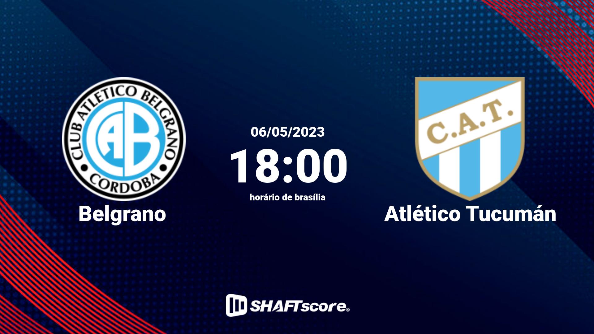 Estatísticas do jogo Belgrano vs Atlético Tucumán 06.05 18:00