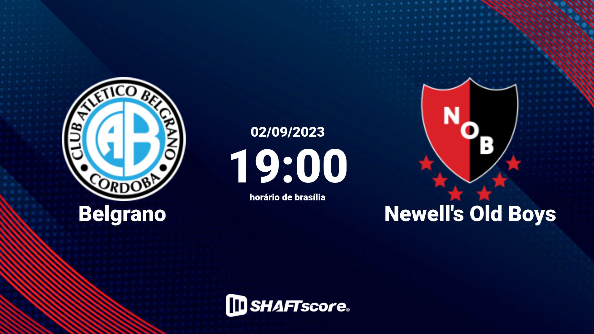 Estatísticas do jogo Belgrano vs Newell's Old Boys 02.09 19:00