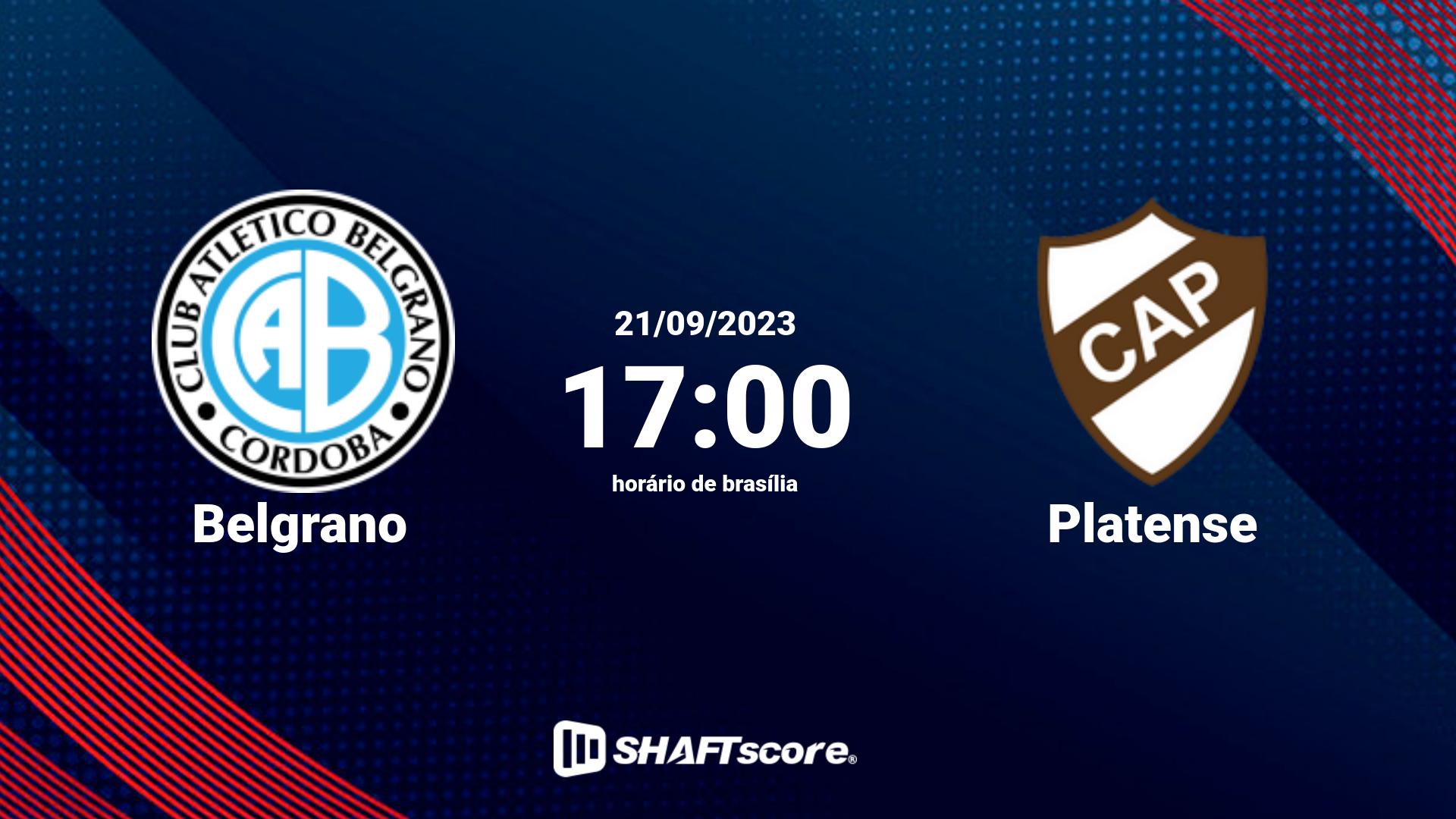 Estatísticas do jogo Belgrano vs Platense 21.09 17:00