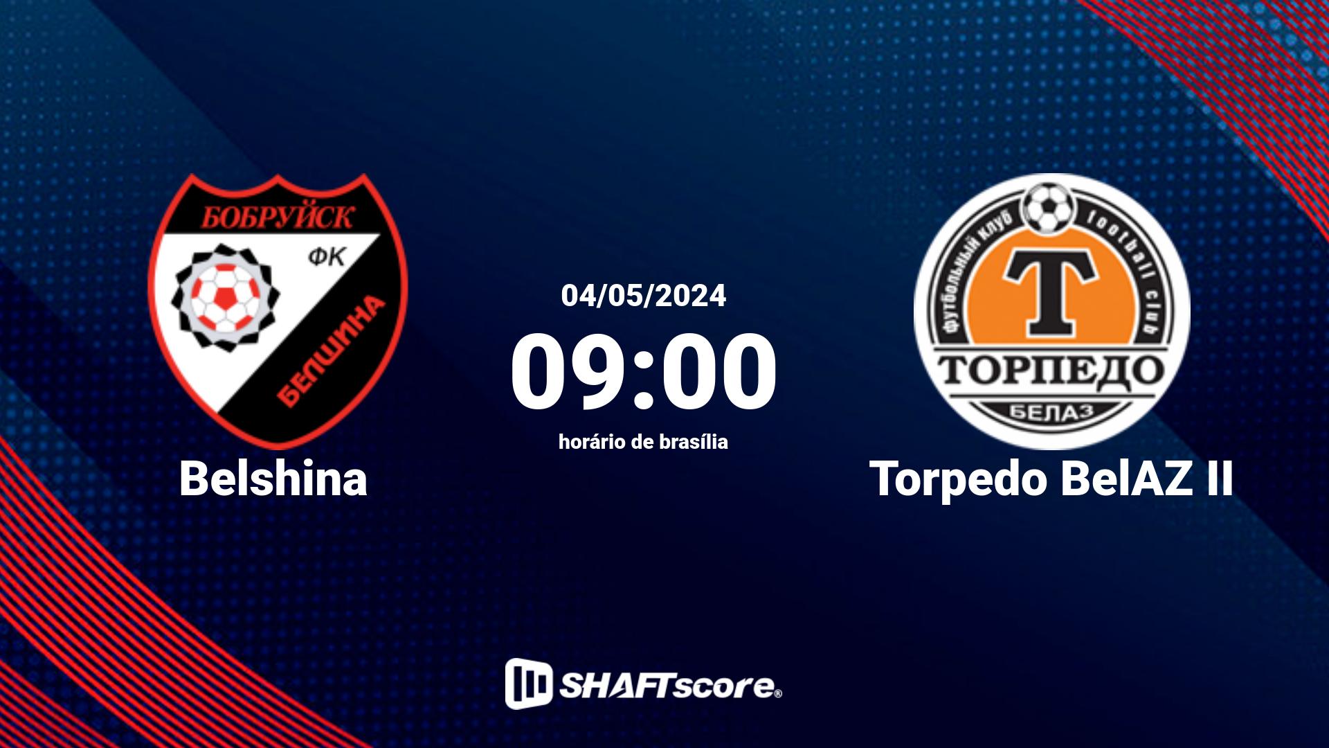 Estatísticas do jogo Belshina vs Torpedo BelAZ II 04.05 09:00