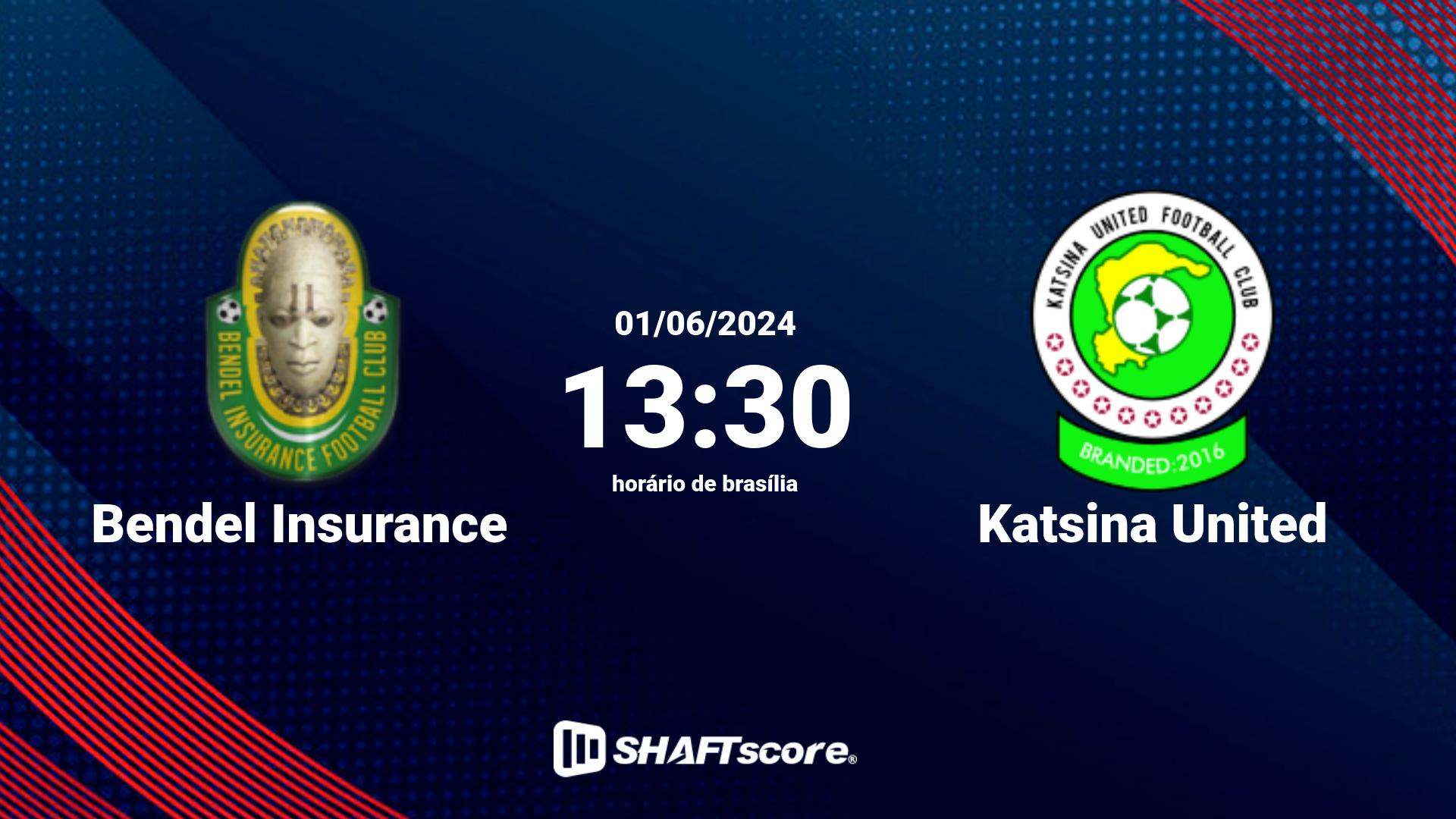 Estatísticas do jogo Bendel Insurance vs Katsina United 01.06 13:30