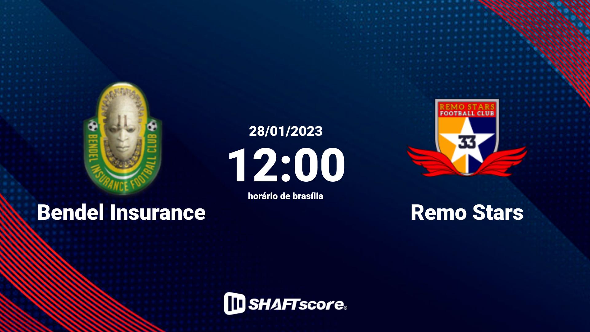 Estatísticas do jogo Bendel Insurance vs Remo Stars 28.01 12:00